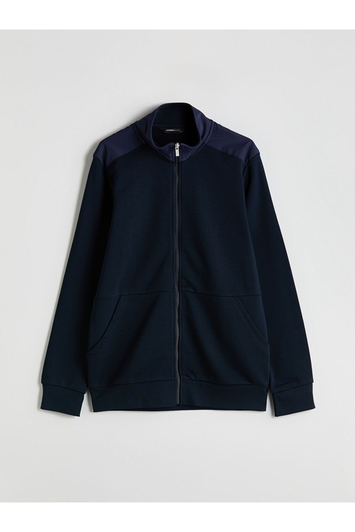 LC Waikiki Dik Yaka Uzun Kollu Erkek Fermuarlı Sweatshirt