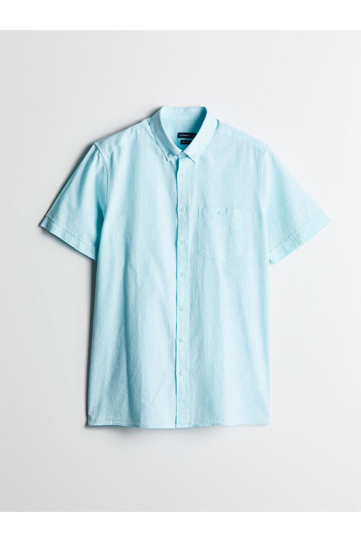 LC Waikiki Regular Fit Keten Karışımlı Erkek Gömlek