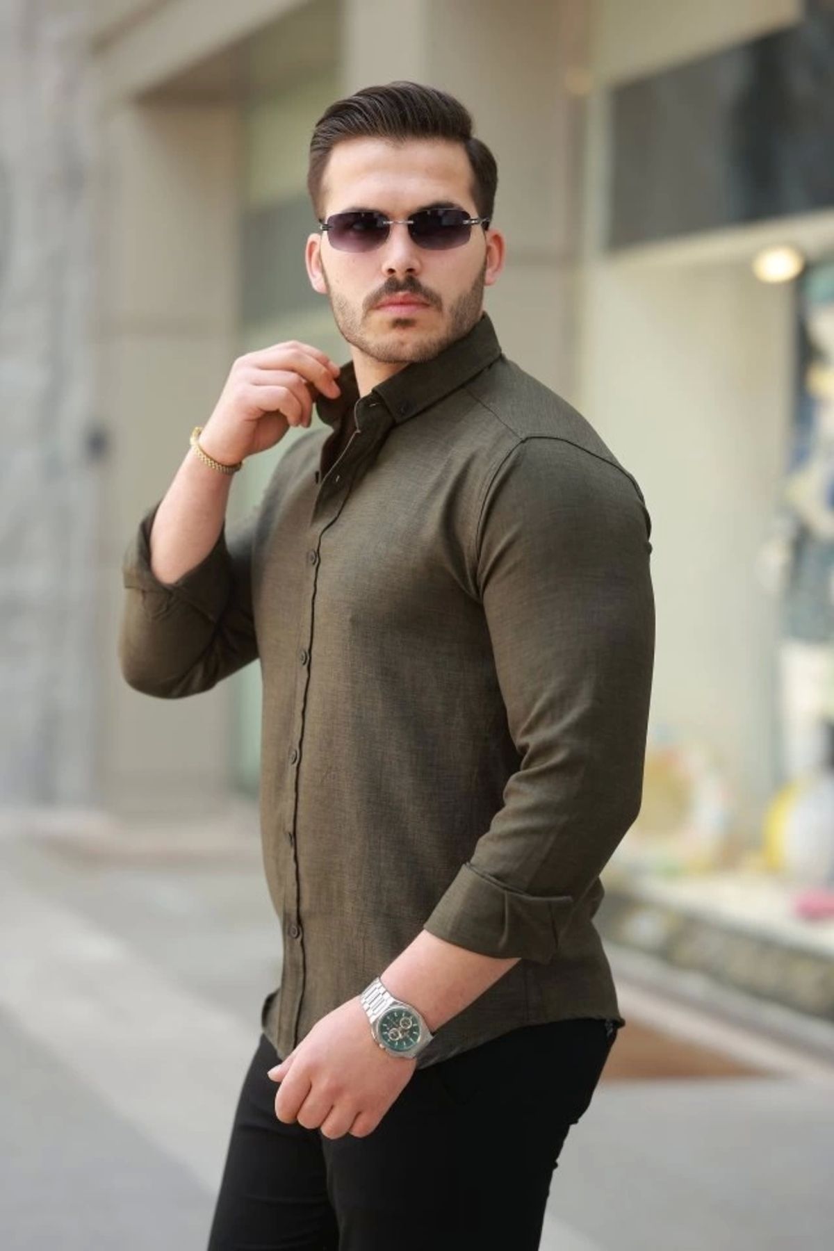 Butik Erkek Uzun Kollu Gömlek