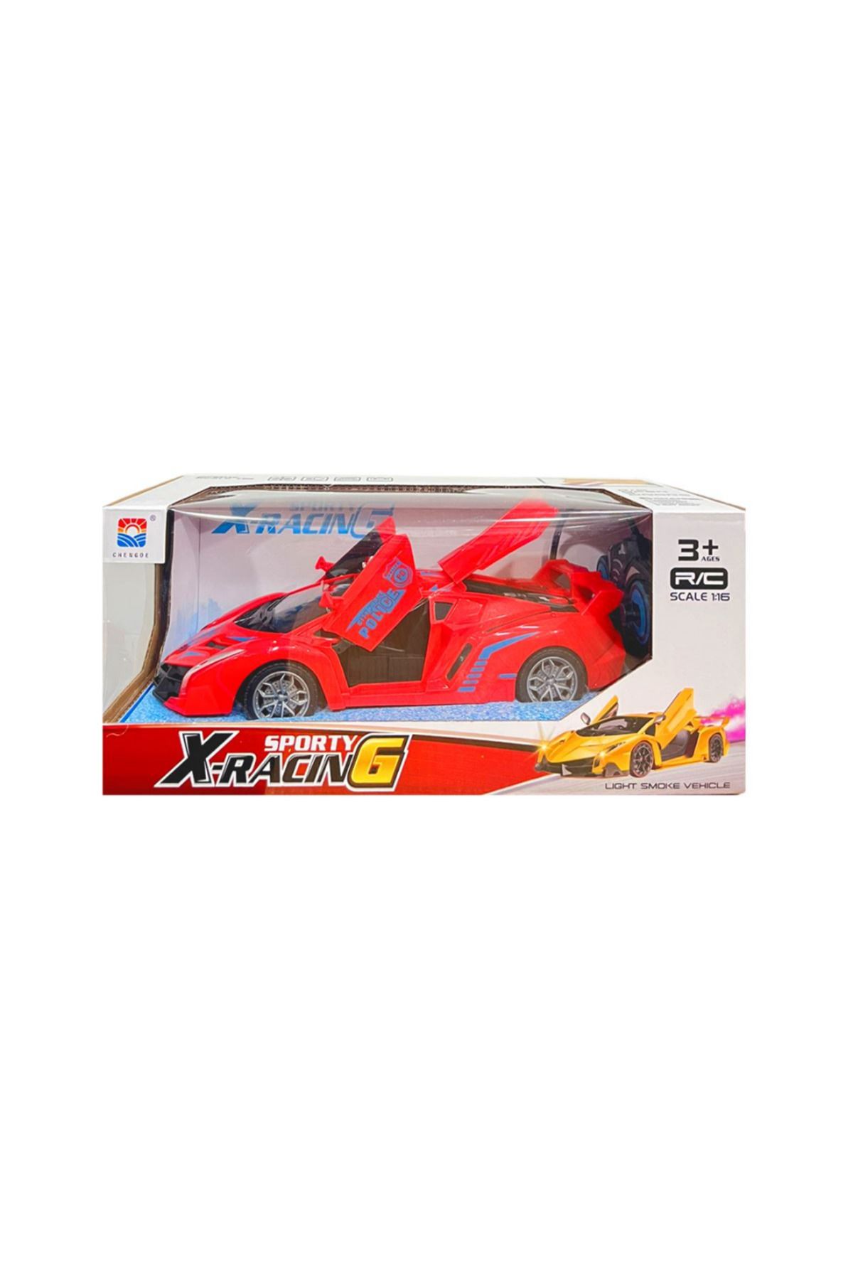 Art Tone PASİFİK KUMANDALI DUMAN ATAN LAMBORGHİNİ SPORTY X-RACİNG F/F R/C 27MHZ 6 CHANNEL 1:16 3+