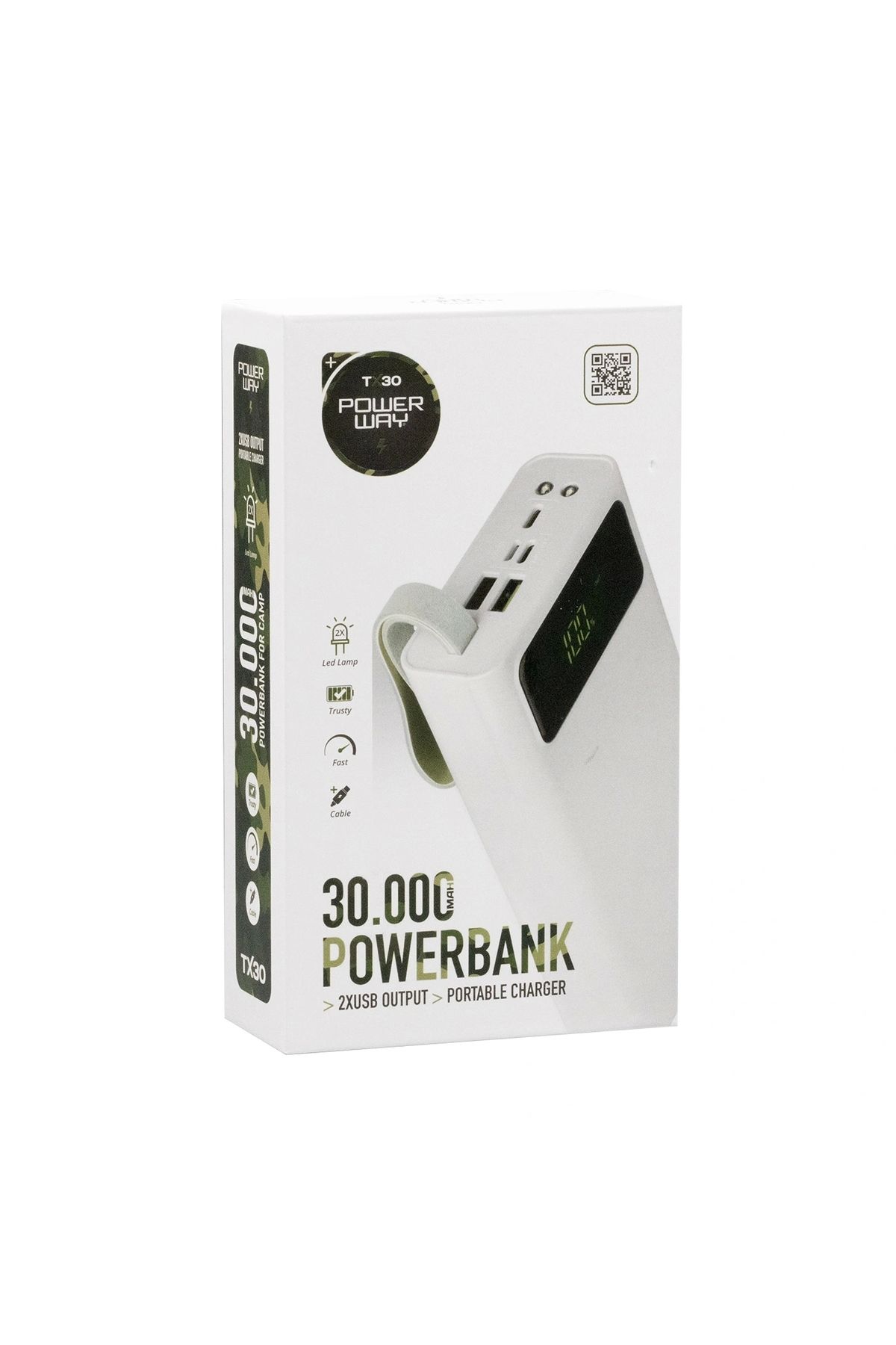 ALFA AKSESUAR 03 Powerway Tx30 30000 Mah Dijital Göstergeli Powerbank