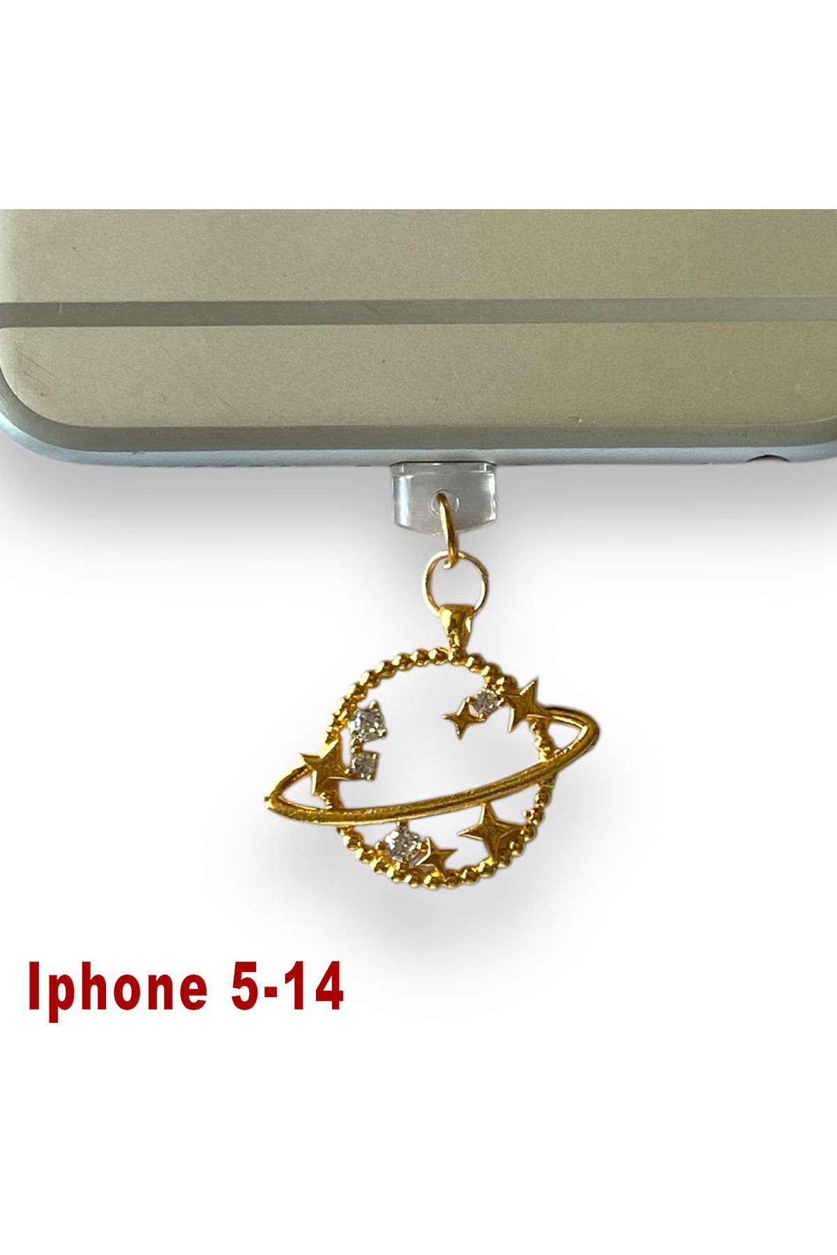 BK Design 5-14 Çelik Takı Figürlü Telefon Şarj Portu Toz Tıpası Toz Tıkacı Charm
