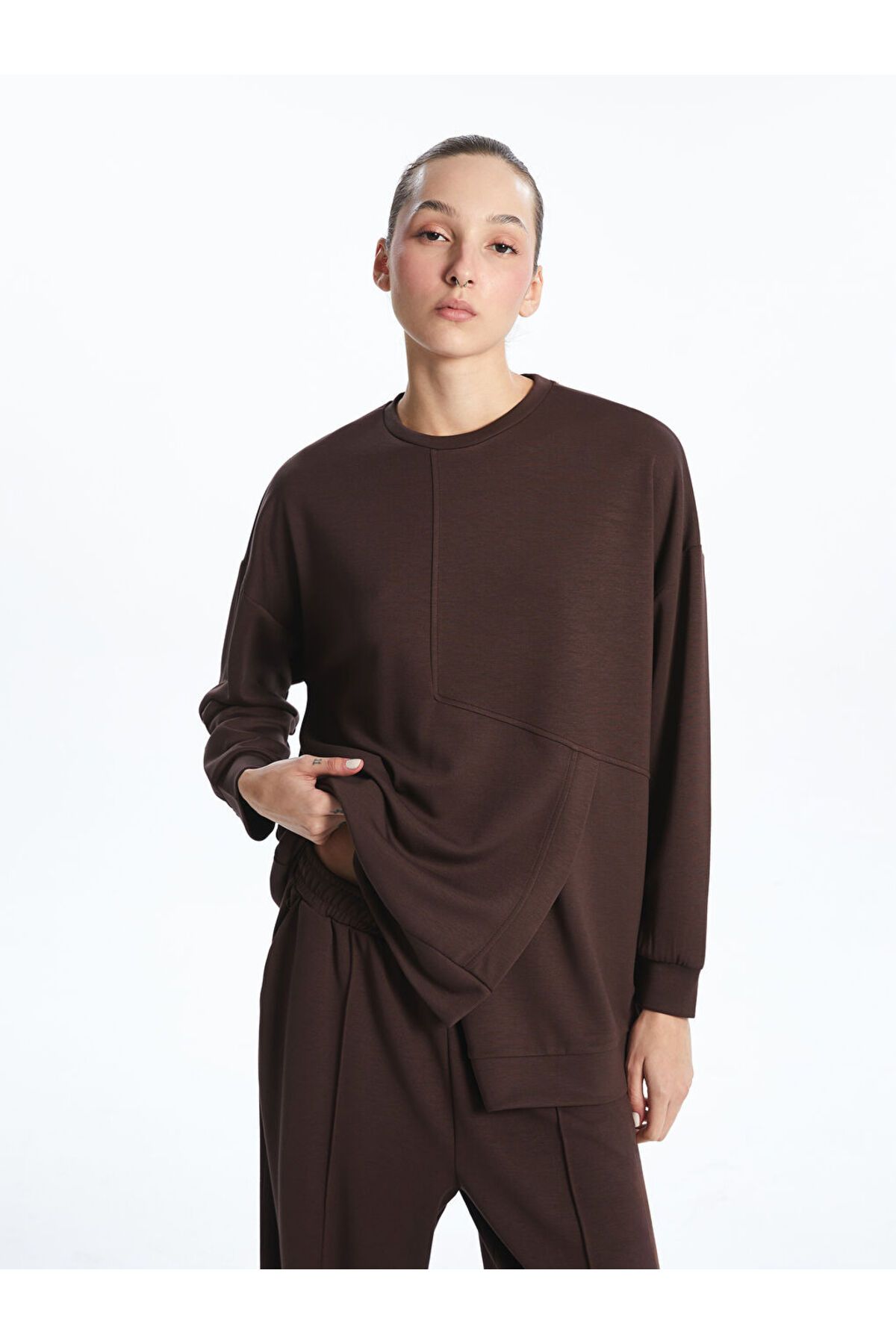 LC Waikiki Bisiklet Yaka Kadın Sweatshirt
