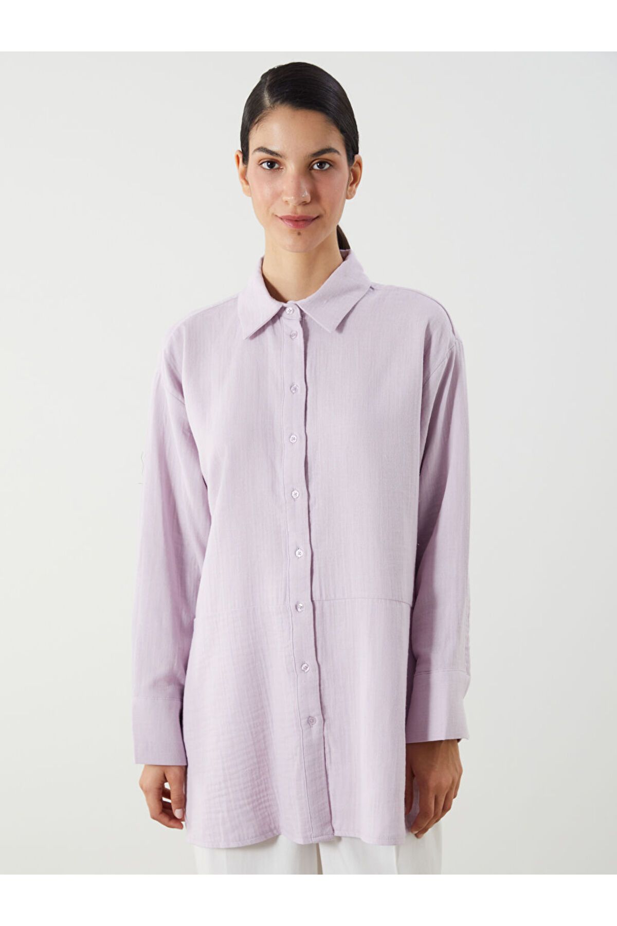 LC Waikiki Oversize Müslin Kadın Gömlek Tunik