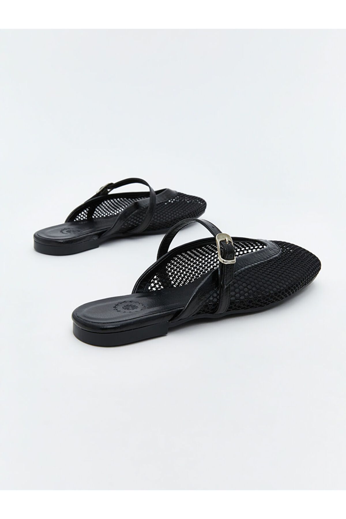 LC Waikiki-New Season Buckle Mesh Detailed Women's Slippers - S5Jh81Z8 5
