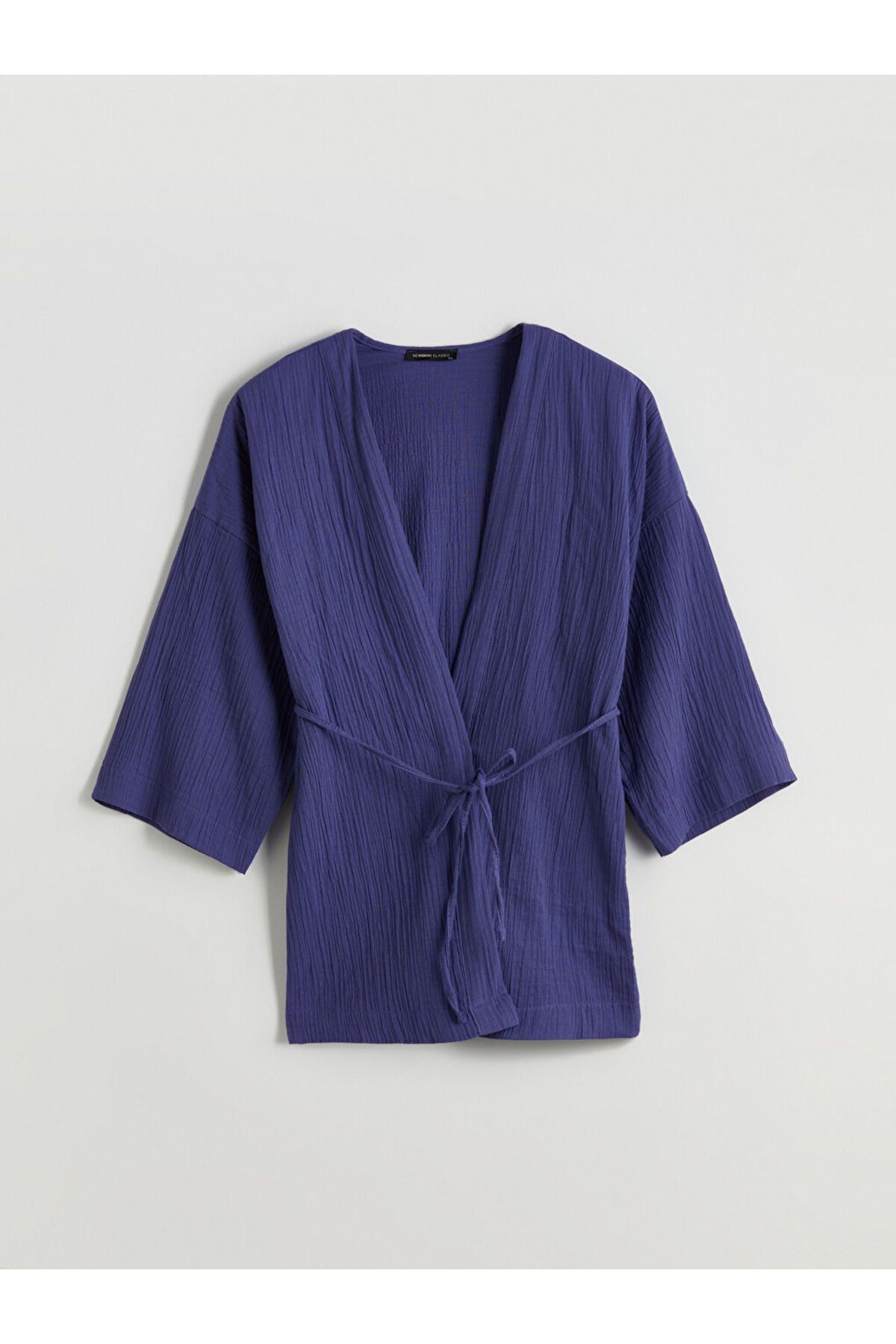 LC Waikiki Şal Yaka Oversize Dokulu Kadın Kimono