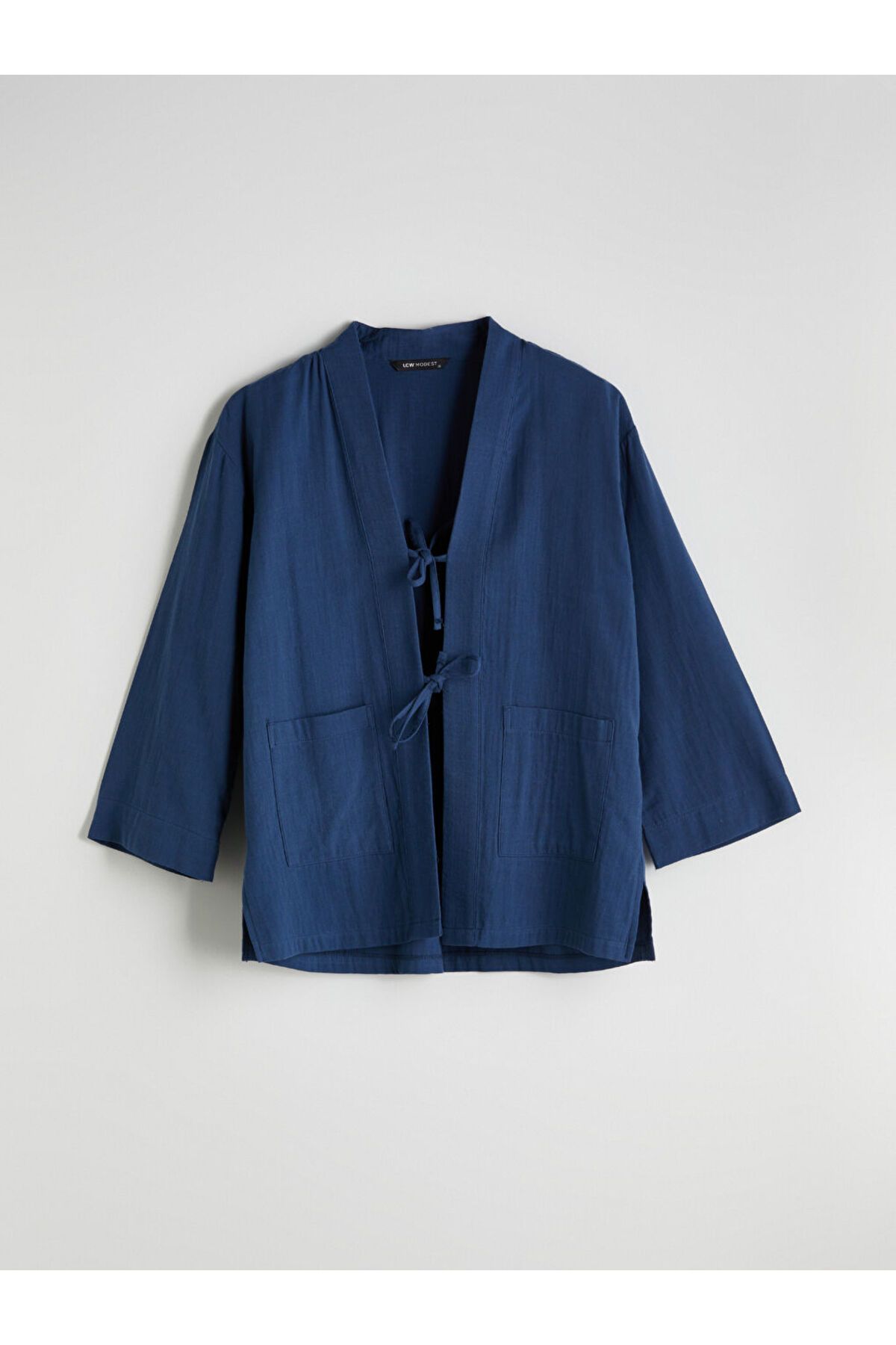 LC Waikiki V Yaka Oversize Müslin Kadın Kimono