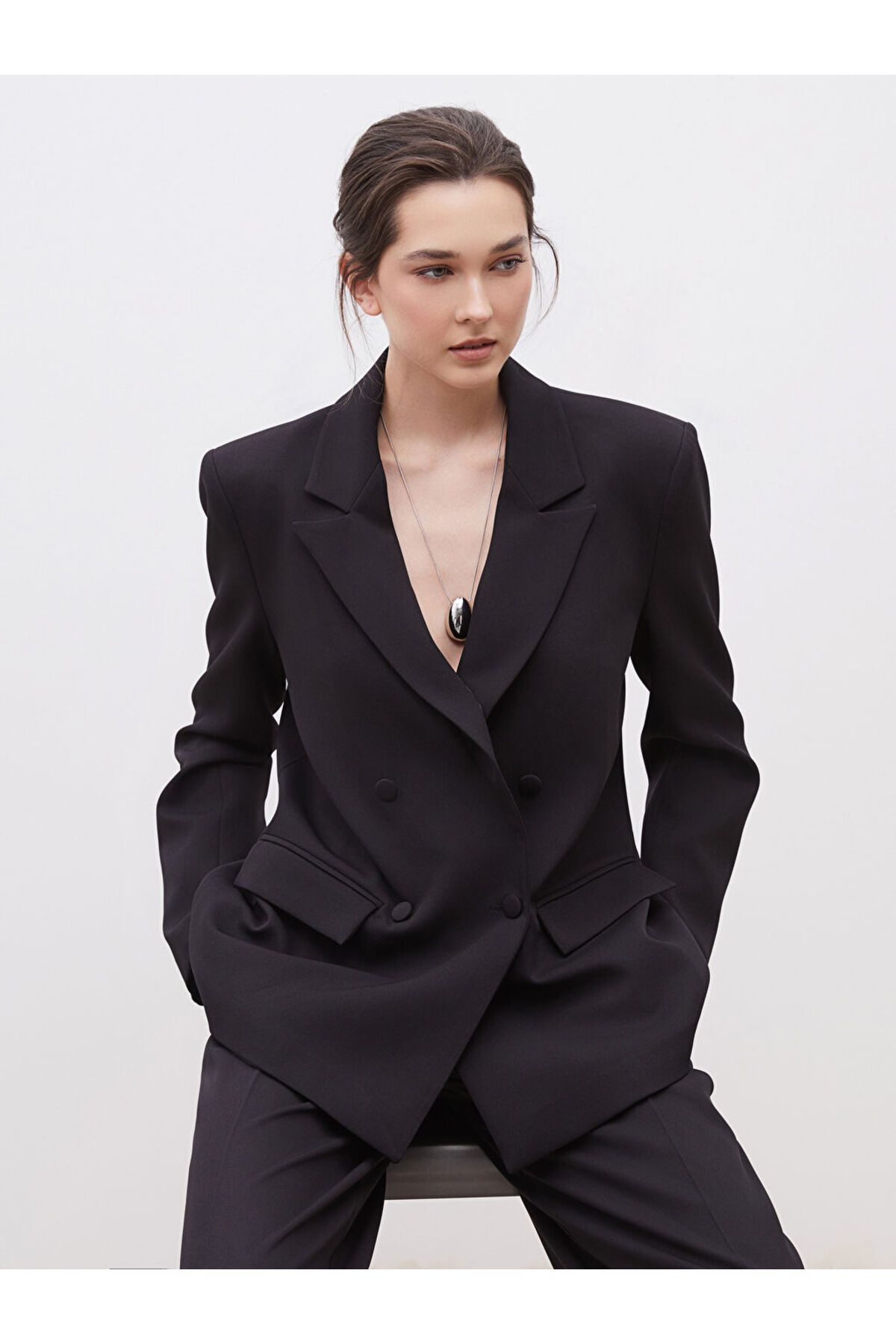 LC Waikiki Krep Kadın Blazer Ceket