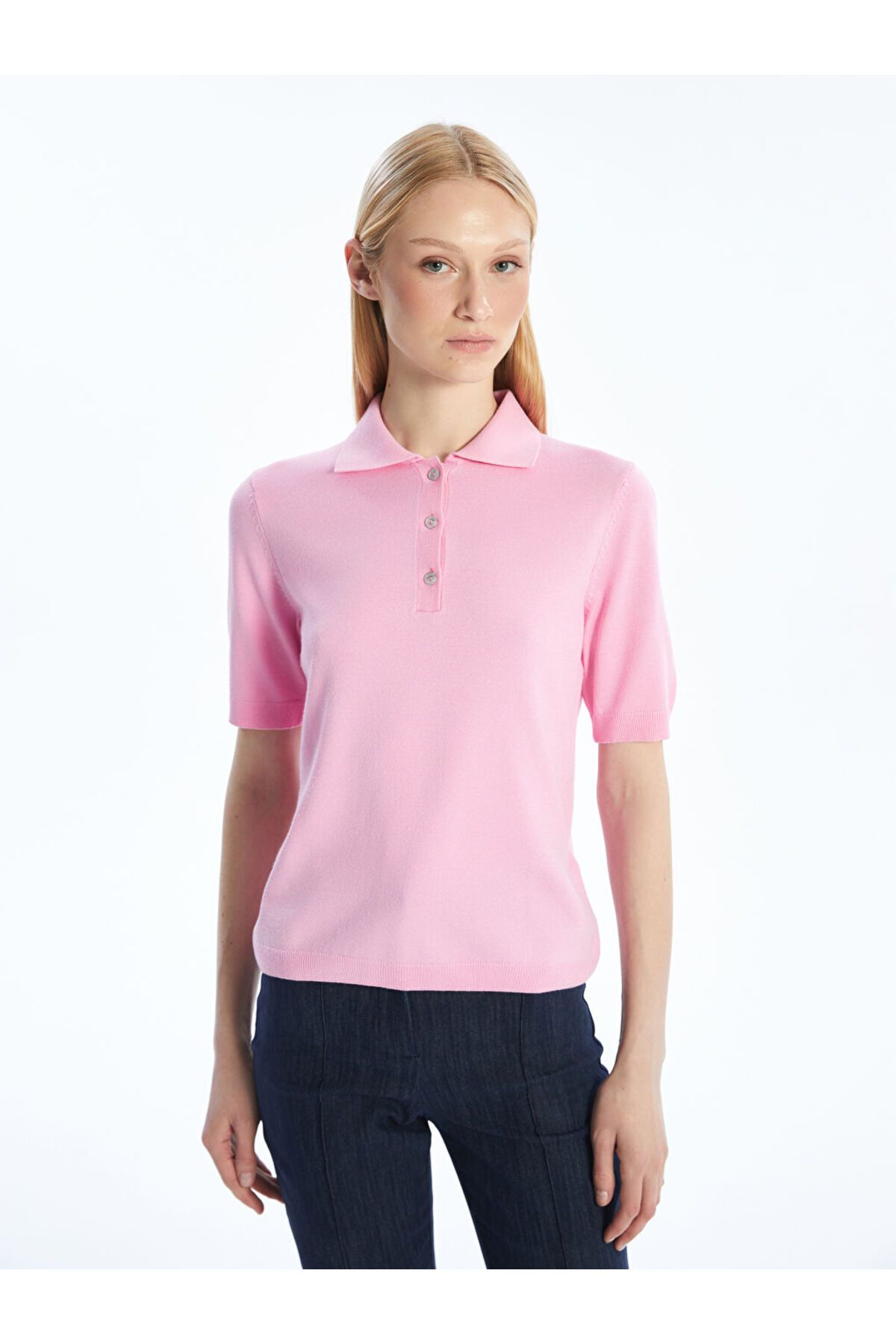 LC Waikiki Polo Yaka Kadın Triko Kazak