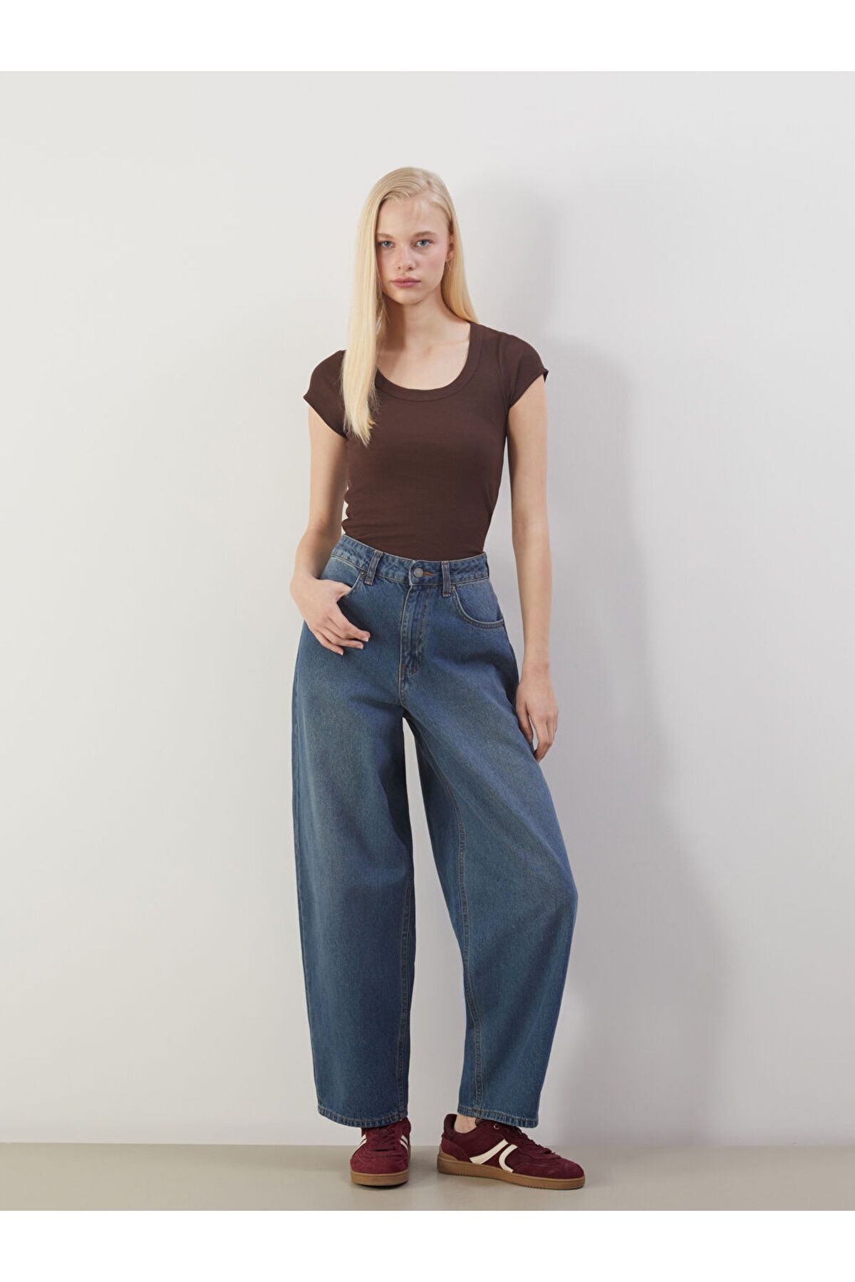 LC Waikiki Baggy Fit Kadın Jean Pantolon