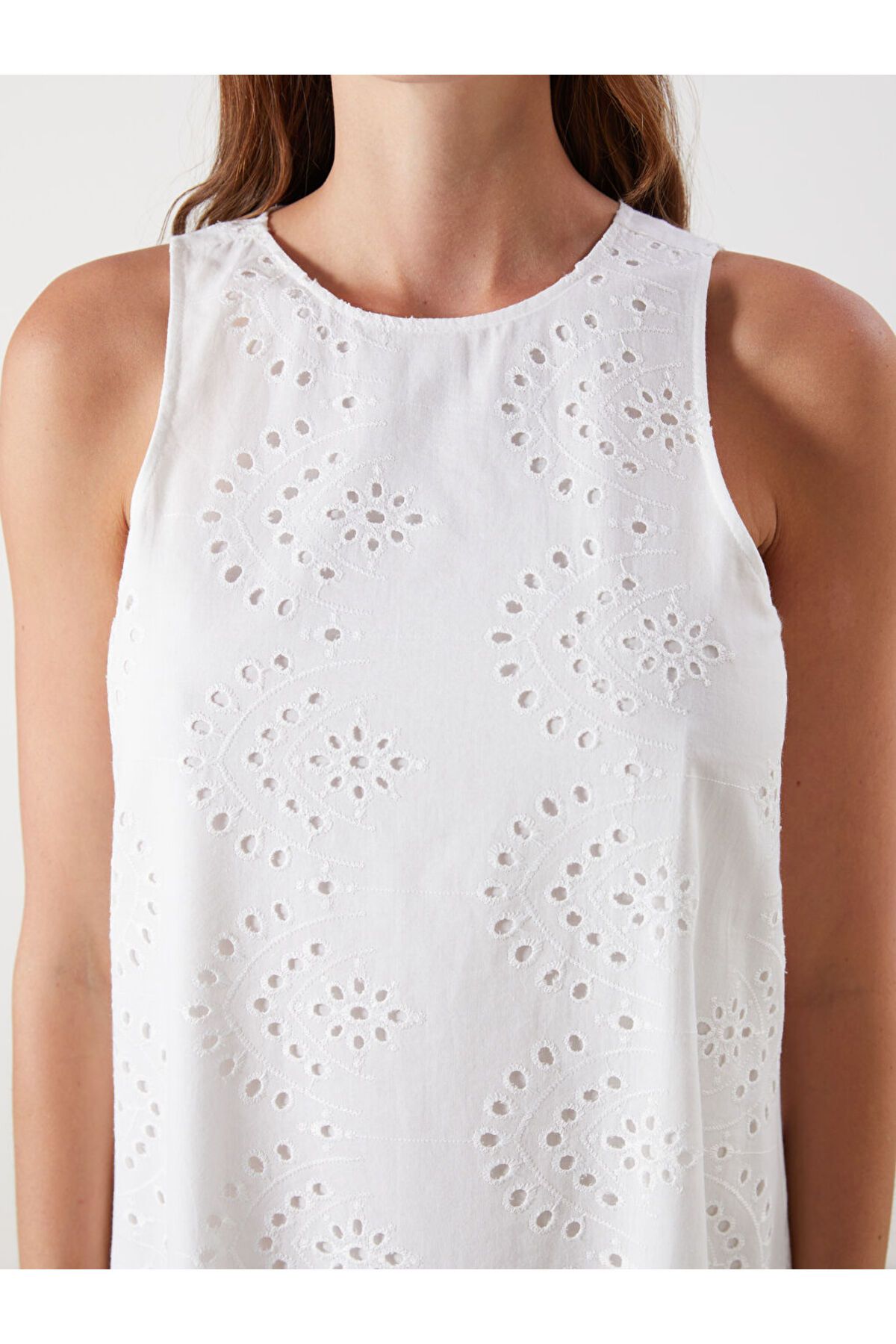 LC Waikiki-Mini rochie ajurata cu decolteu rotund sezon nou - S5P760Z8 3