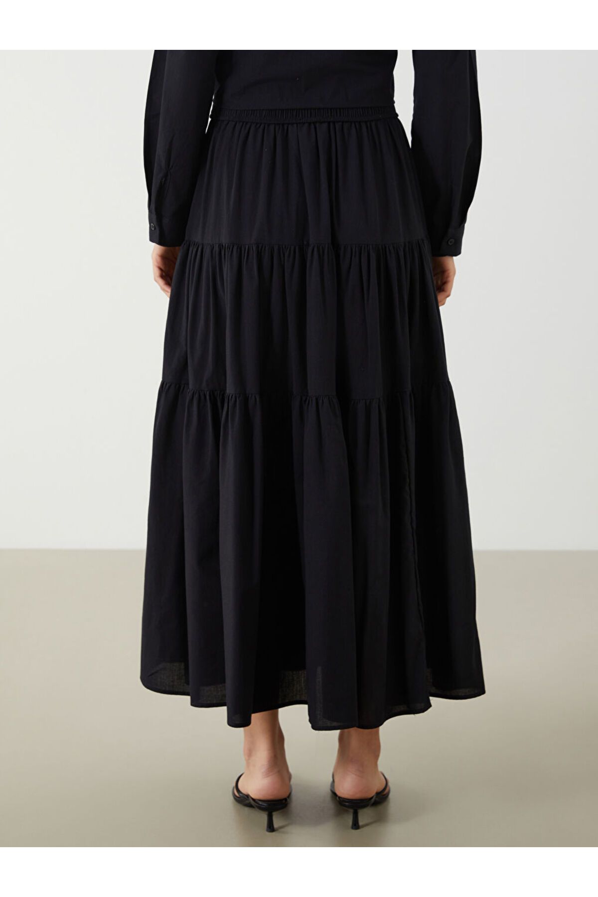LC Waikiki-Folded Skirt with Elastic Waist 4