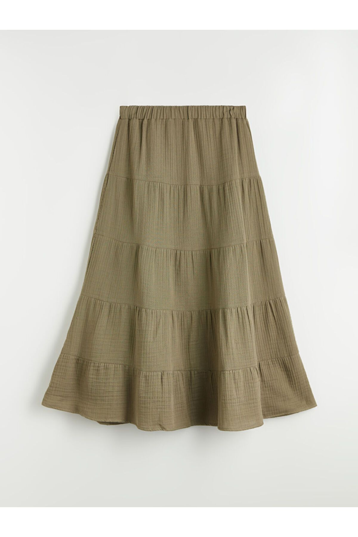 LC Waikiki-Folded Skirt with Elastic Waist 6