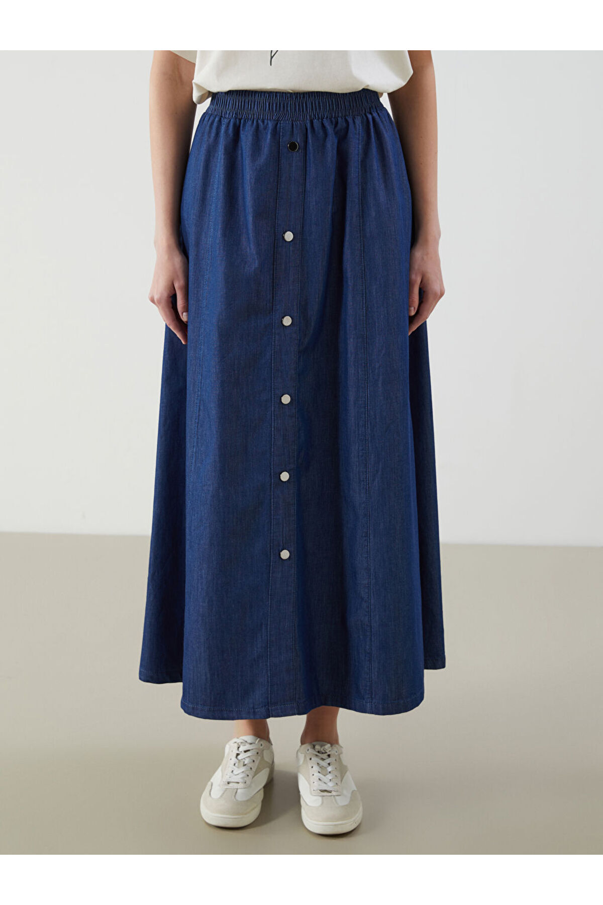 LC Waikiki-Elastic Waist Jean Skirt 3