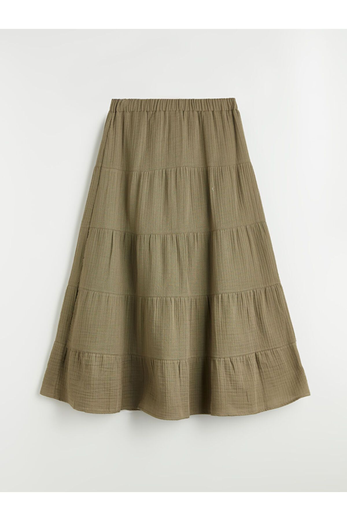 LC Waikiki-Folded Skirt with Elastic Waist 5