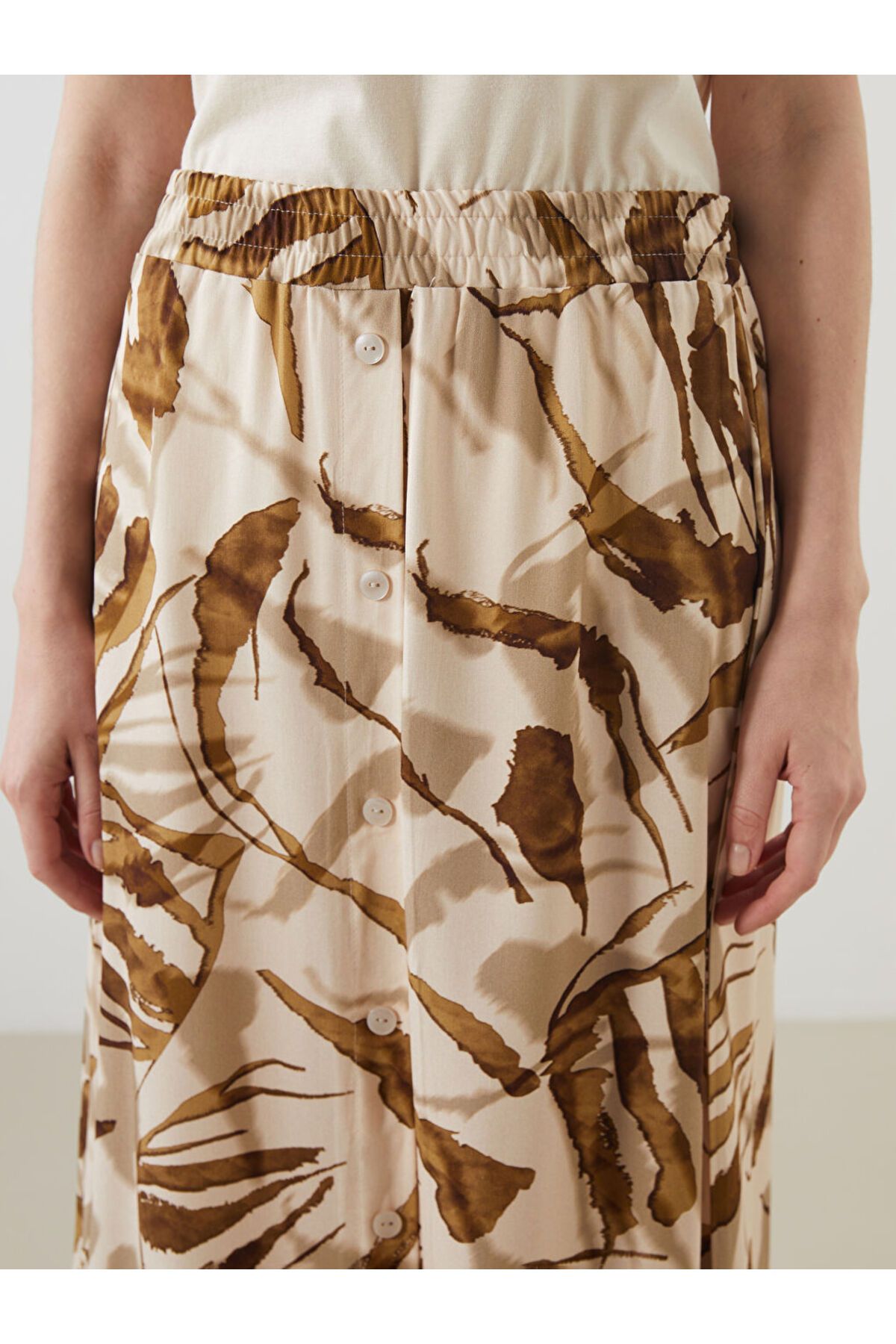 LC Waikiki-Patterned A-Line Skirt with Elastic Waist 3