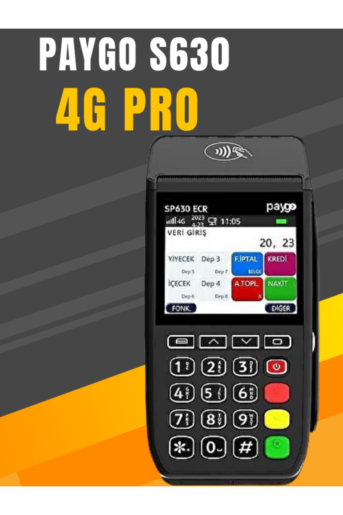 paygo Sp630 Pro ECR 4G Eft Pos Yazarkasa