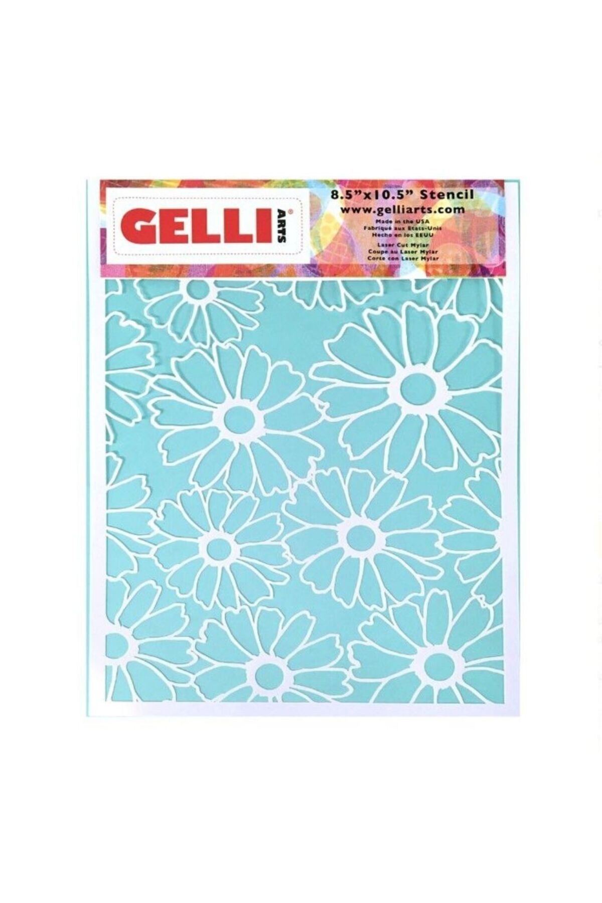 Mastro Art Gelli Arts Stencil Çiçek Kalıbı 21cm x 26cm