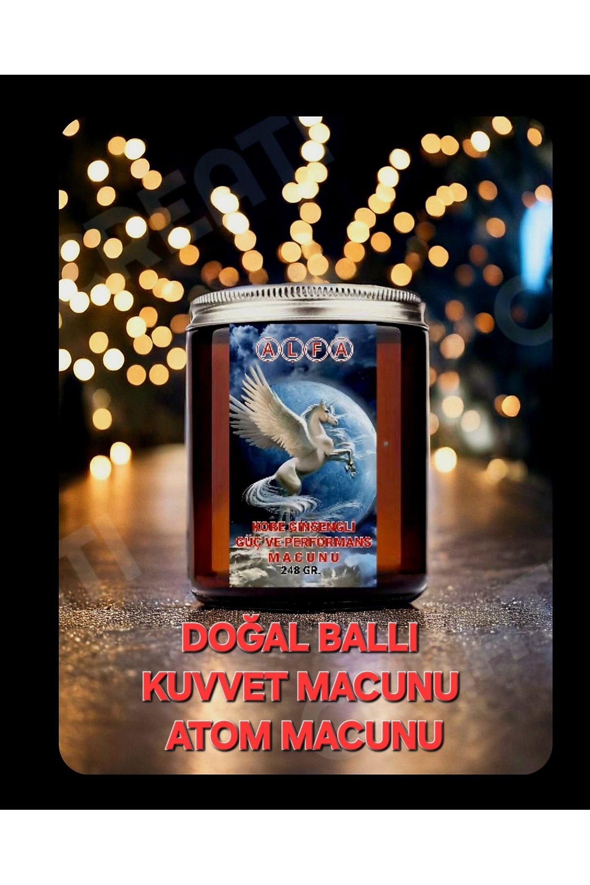 HANZADE GURME Doğal Ballı Güç Atom Macunu 240 gr Extra Enerji Ginsengli