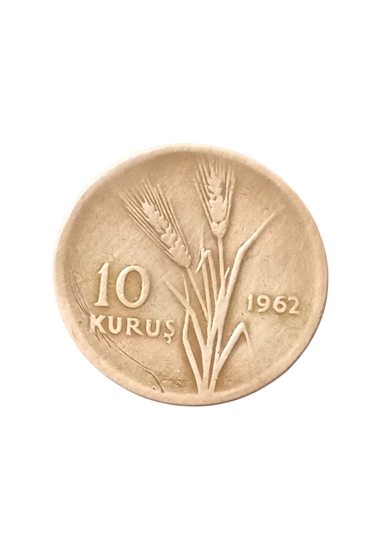 Yediotuz 1962 10 Kuruş Koleksiyon Madeni Para Eski Para Hobi Para Hediye Antika Darpane