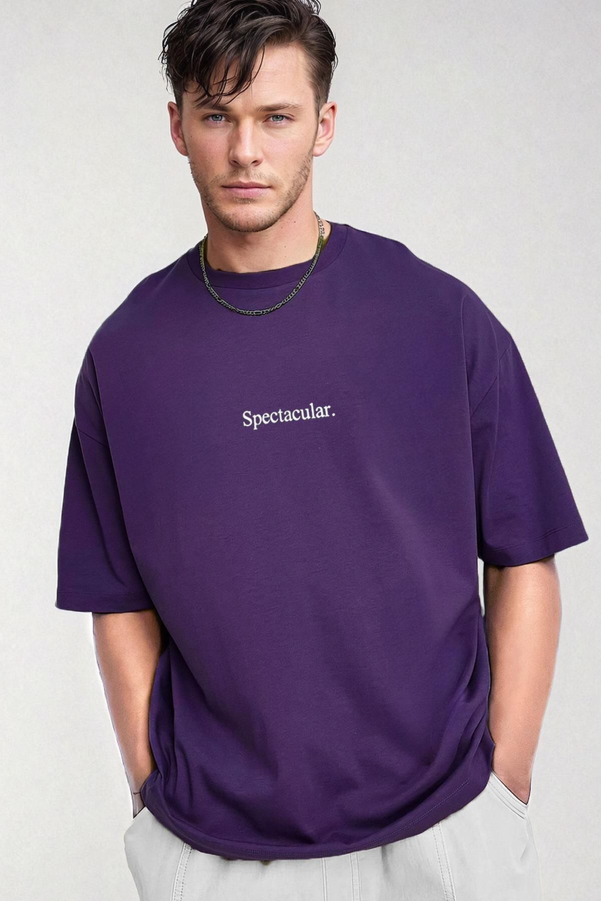 Tarzsokak Erkek Spectacular Mor Oversize Salas