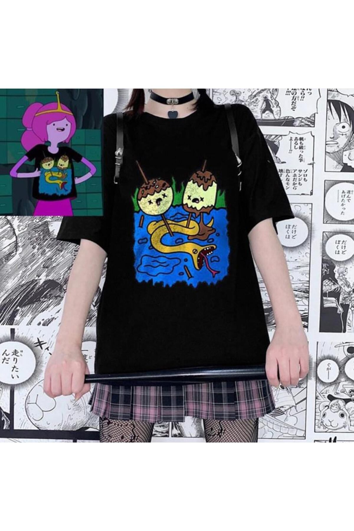 Tarzsokak AHL Siyah Adventure Time Princess Bubble (Unisex)