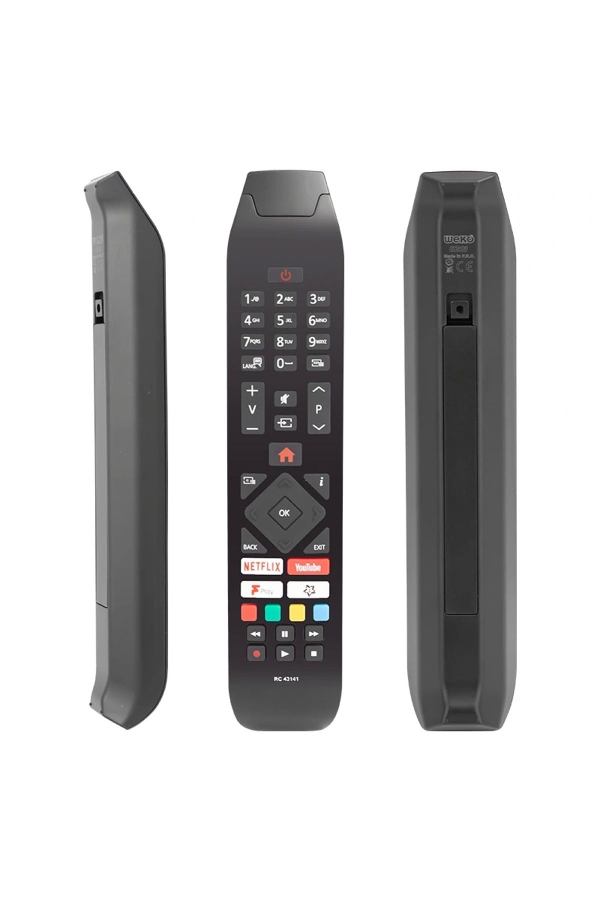 ALFA AKSESUAR 03 Vestel Rc43141 H0297c Netflıx-youtube Tuşlu Lcd-led Tv Kumanda