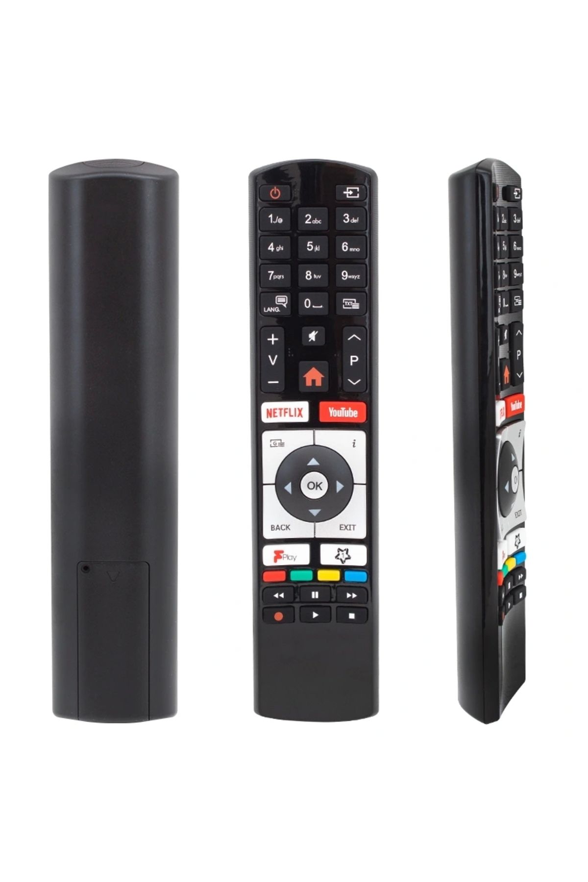 ALFA AKSESUAR 03 Vestel Rc4319 H0362b Netflıx-youtube Tuşlu Tv Kumanda 30100830 Yazısız