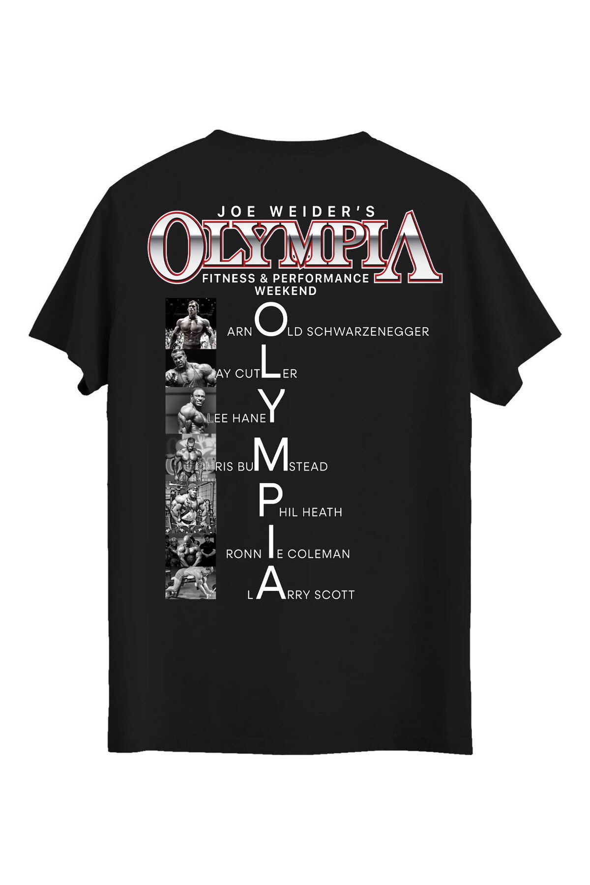 srcmarket Body, Gym Sporcularına Özel, Olympia Baskılı Unisex Tshirt