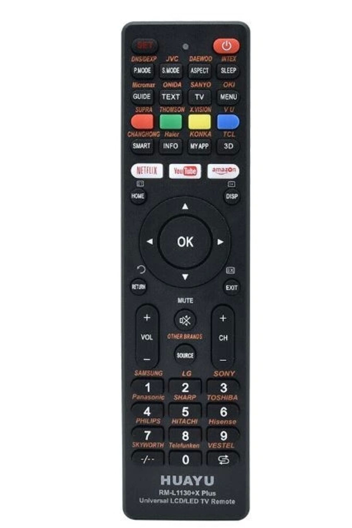 ALFA AKSESUAR 03 Huayu Kl Rm-l1130+x Plus Siyah Unıversal Lcd Led Tv Kumanda