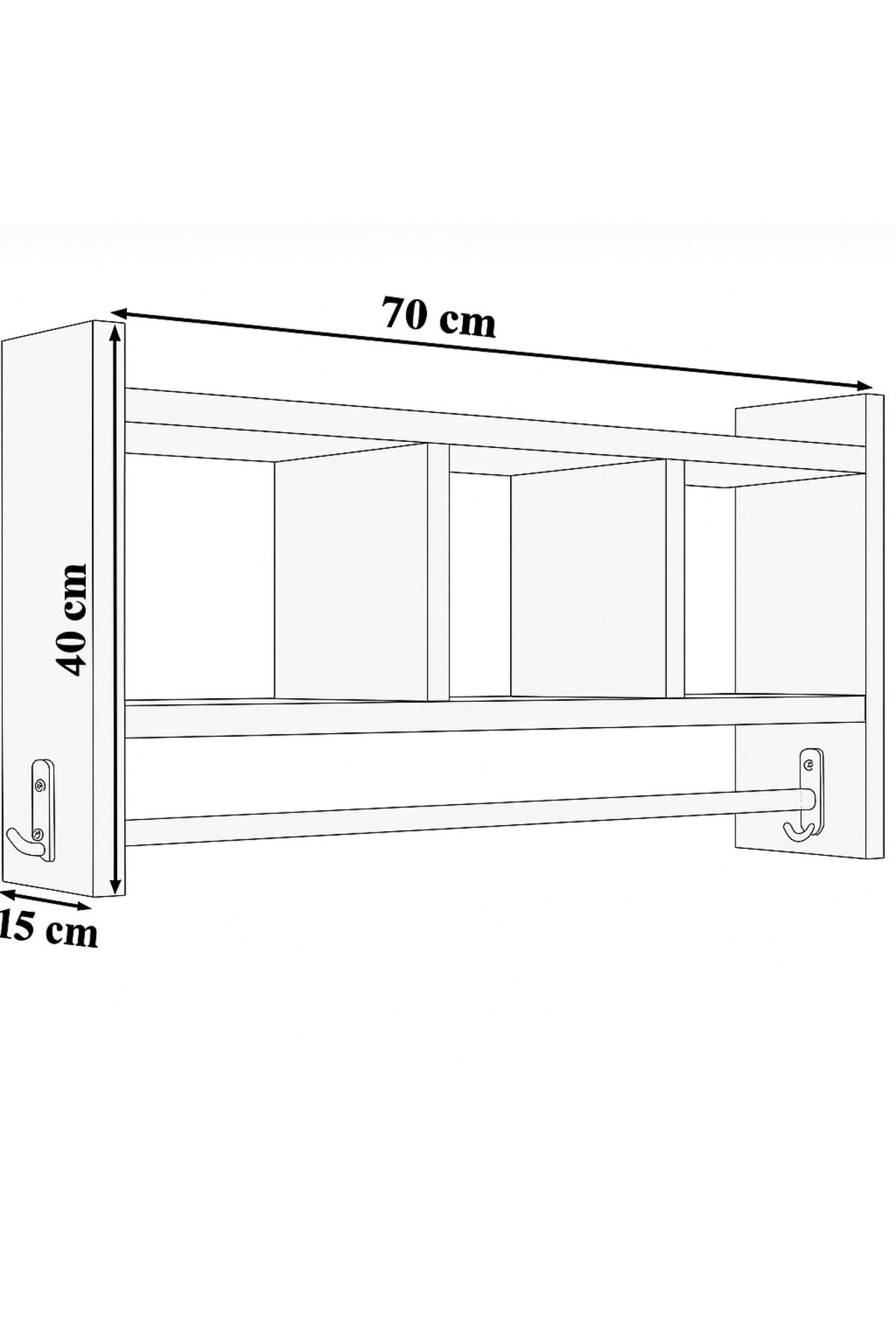 mokaparkavm-Redbud Multi-Purpose Bathroom Shelf Functional Design Hanger Organizer 4