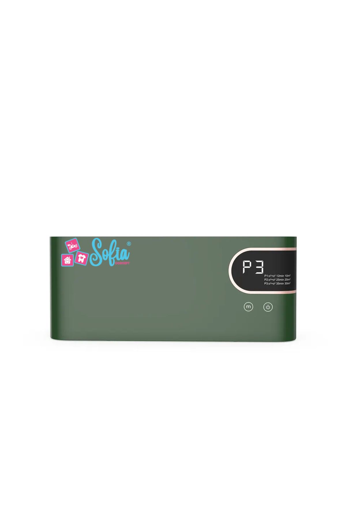 Sofia Concept-Ozone/Anion Air Purifier, Sterilization, Sofia CONCEPT®, 4W, 3 Modes, Portable, 2000mAh, Green 1