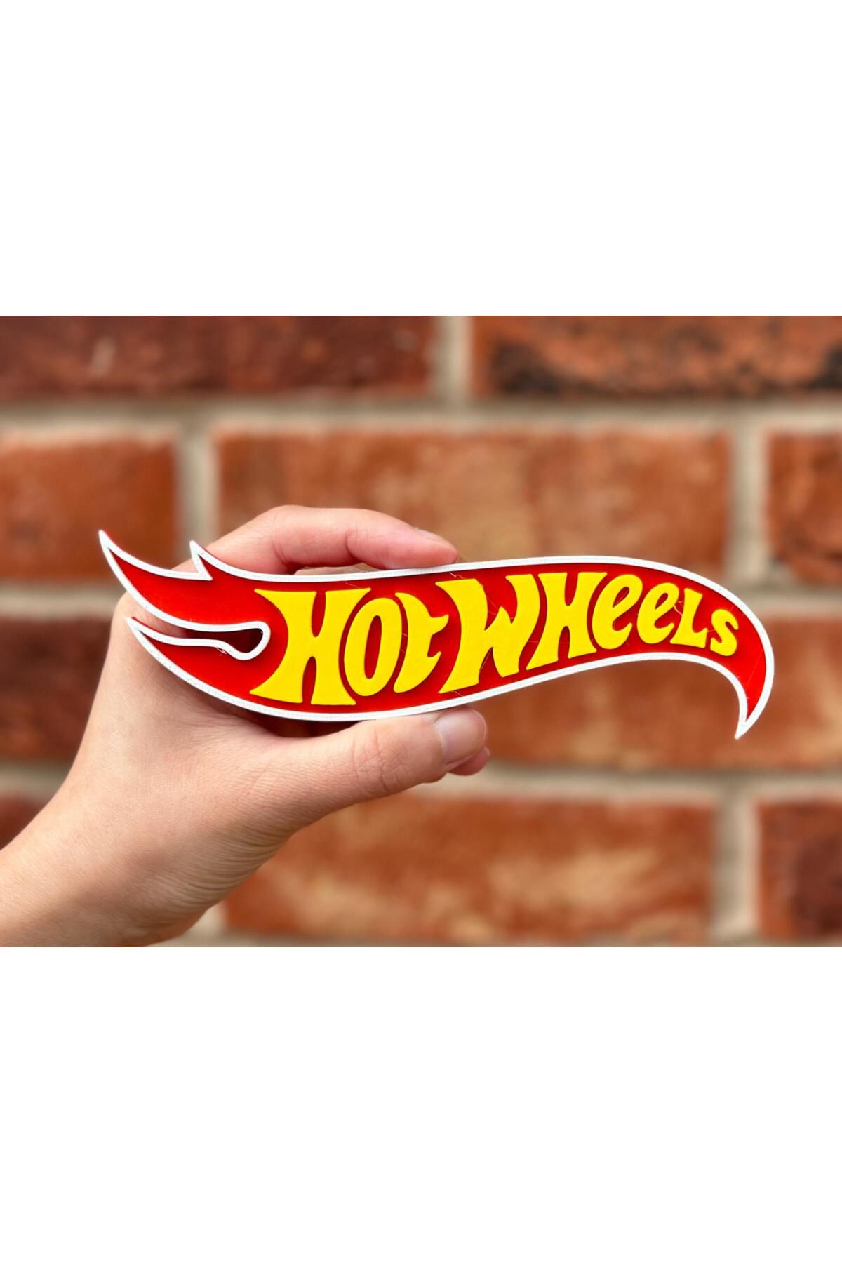 HOT WHEELS Çocuk Odaları Için Hot Wheels Logo 25 Cm
