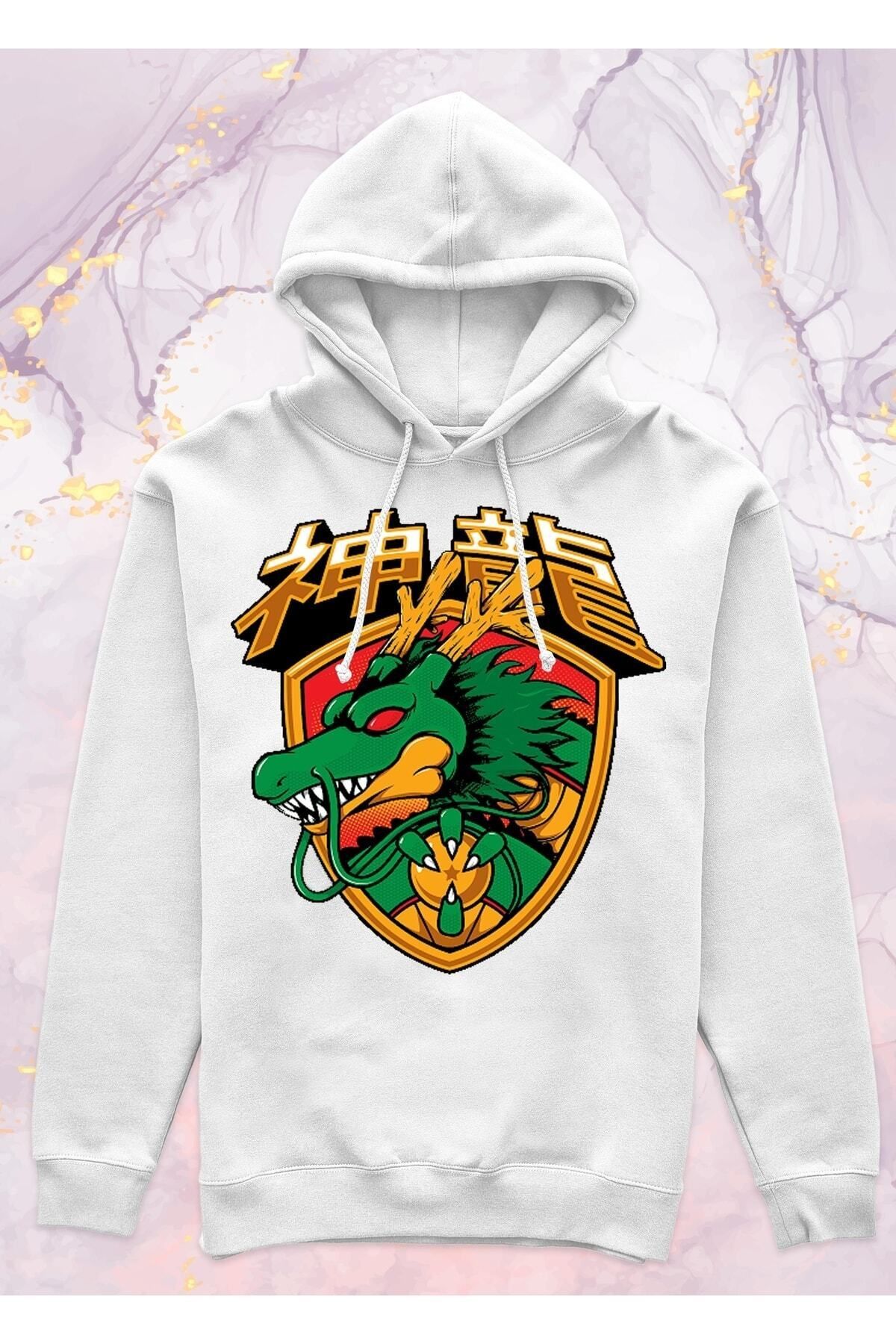 Pisa Art Dragon Ball - Shenron - Cepsiz Kapüşonlu Sweatshirt