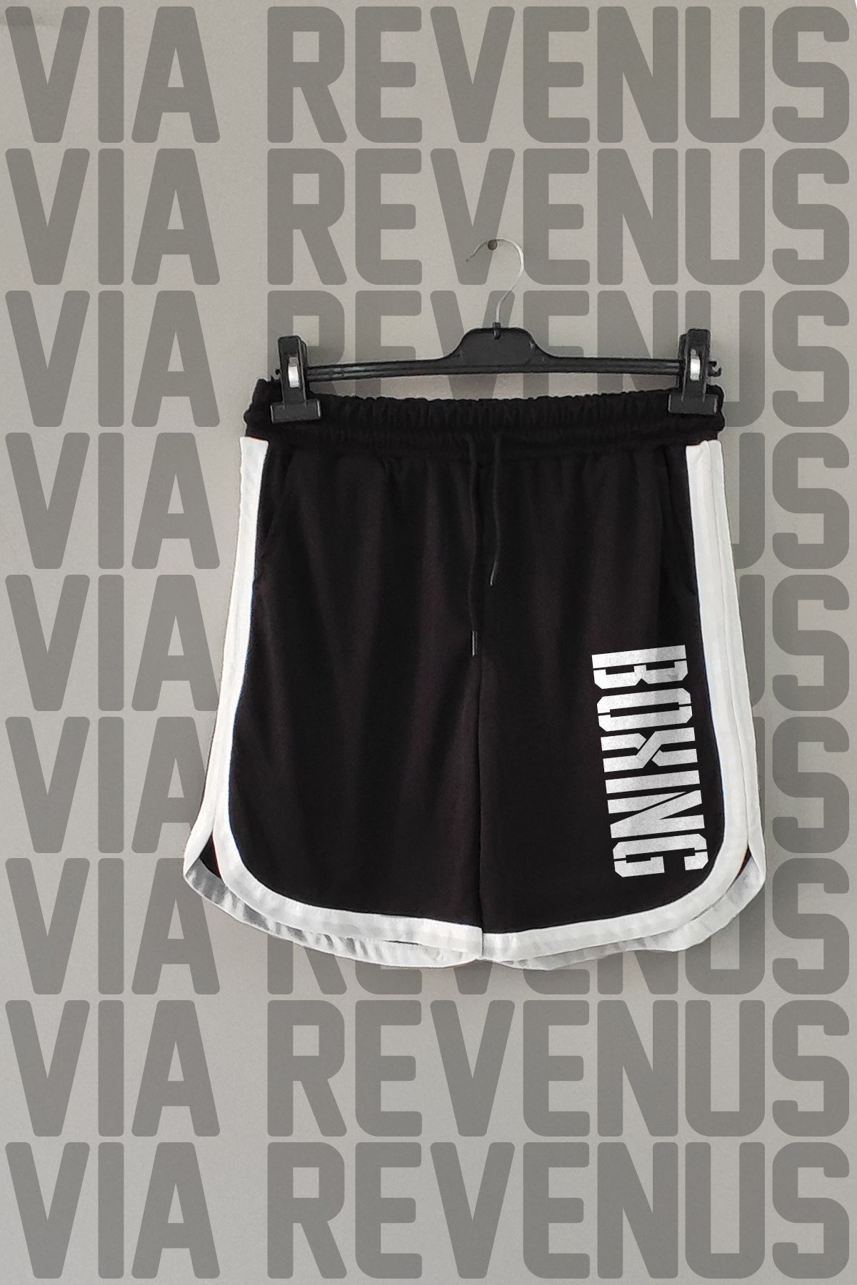 Vordevia Boxing Baskılı Biye Detaylı Spor Antrenman Şortu