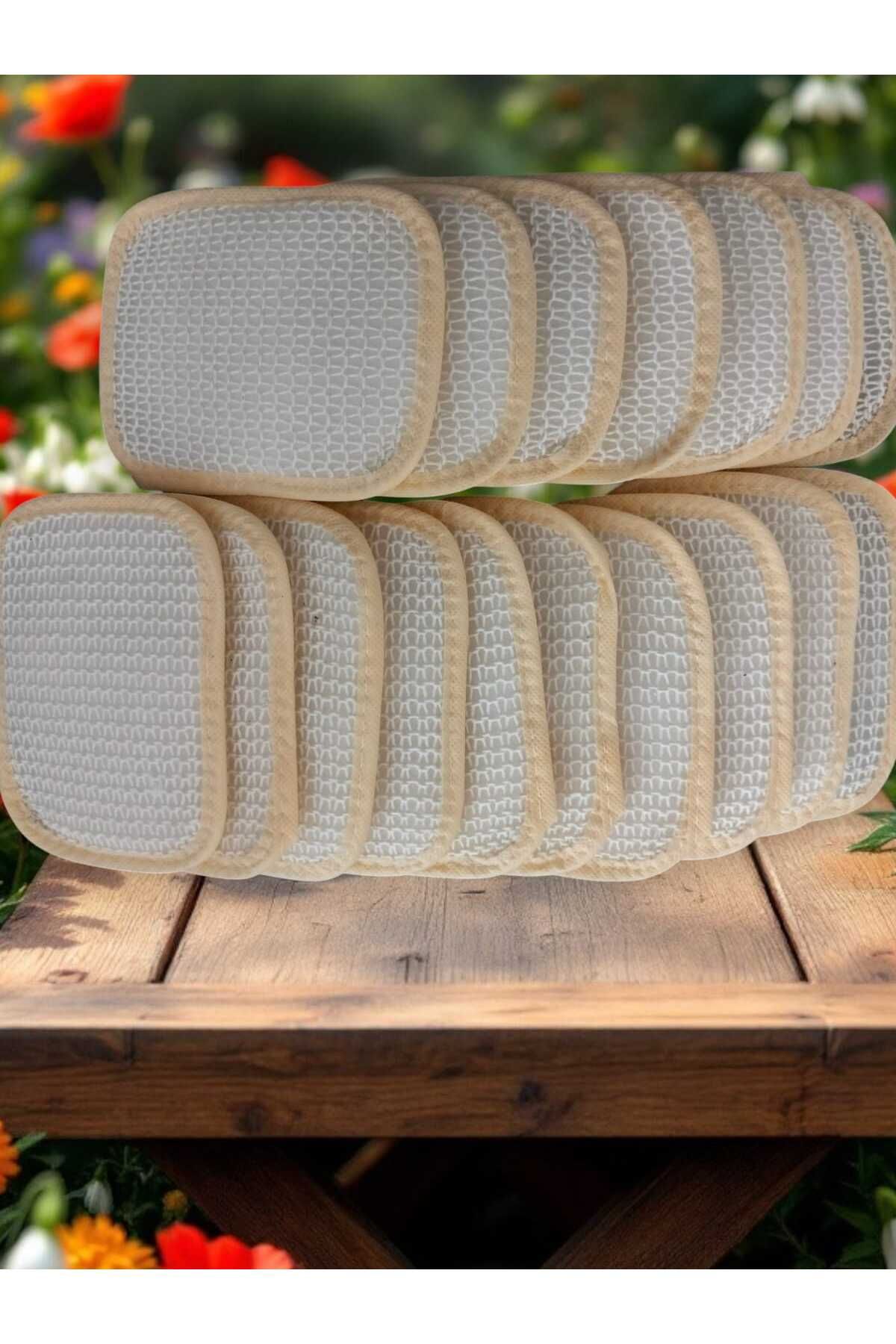 ilkadimbuklet "17’li Pamuk Banyo Lifi Seti 12x16 cm | Otel, Spa, Hamam, Sauna ve Güzellik Merkezleri İçin"