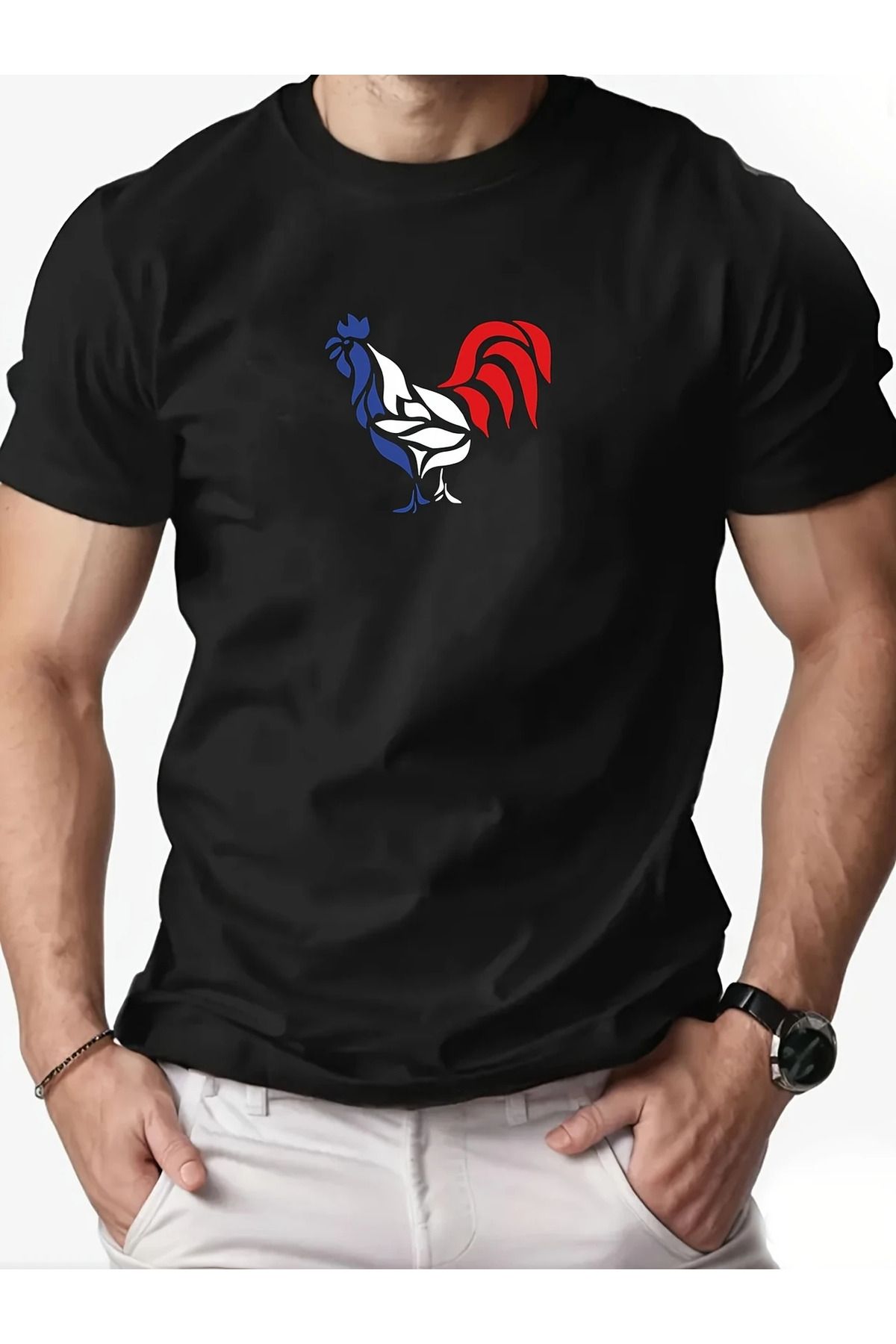 İnazuma Outdoors Unisex Oversize Baskılı Pamuklu Bisiklet Yaka Kısa Kollu BEYAZ T-shirt