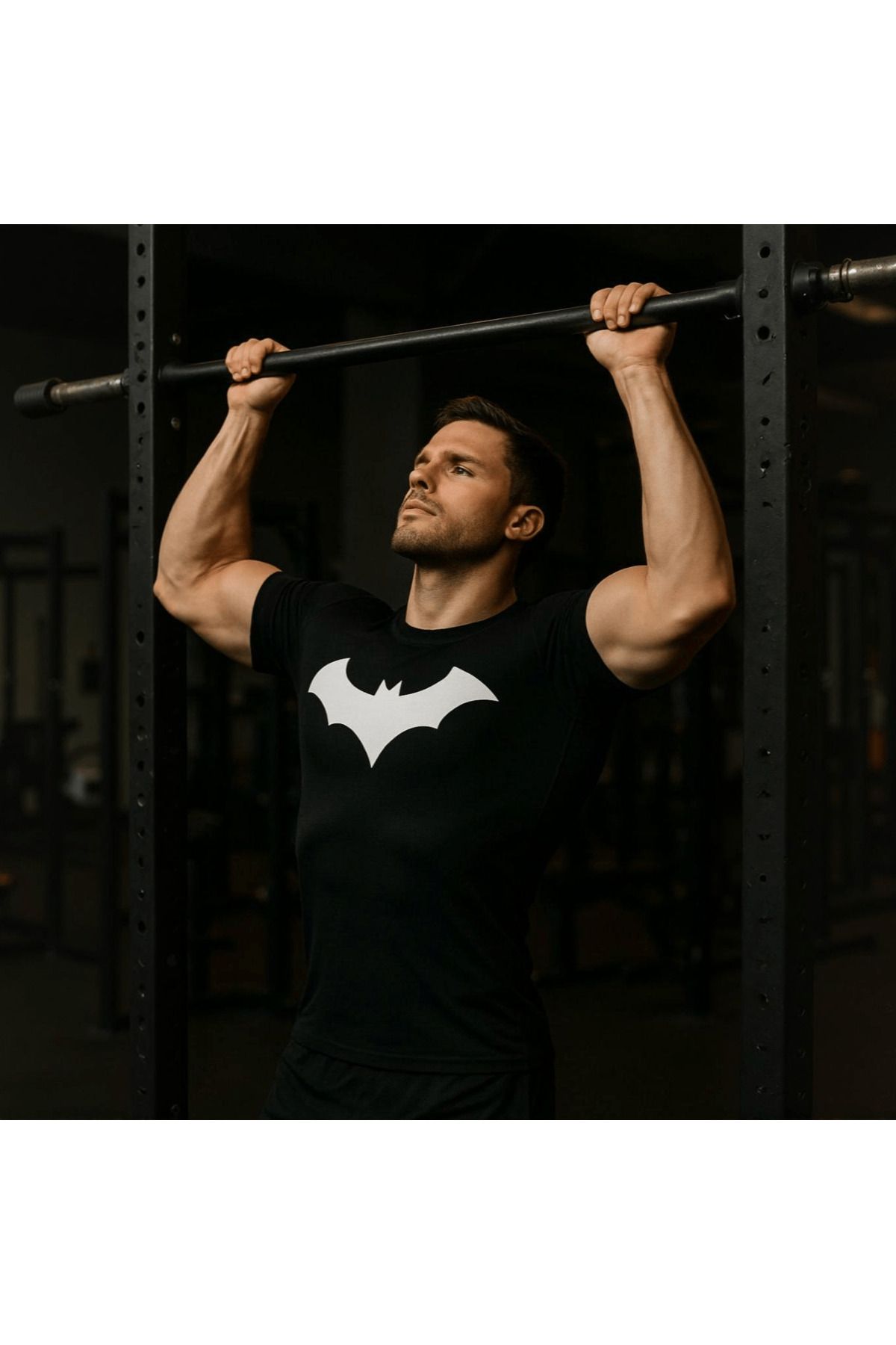 Joynest-Men's Compression T-Shirt, Batman Xl Model, Gym Compressive Muscle Fit/black 2