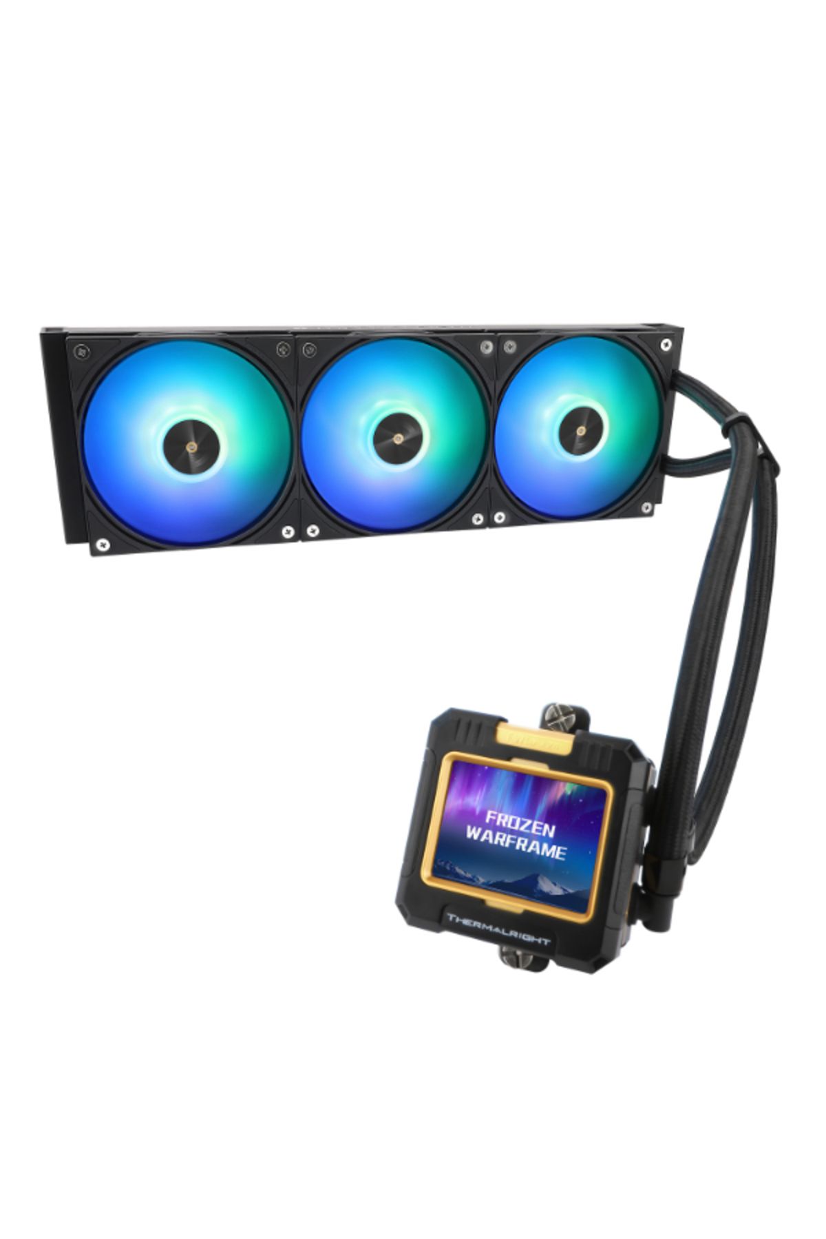 ThermalRight-Frozen Warframe 360 With 2.4 inch screen Black Argb 7