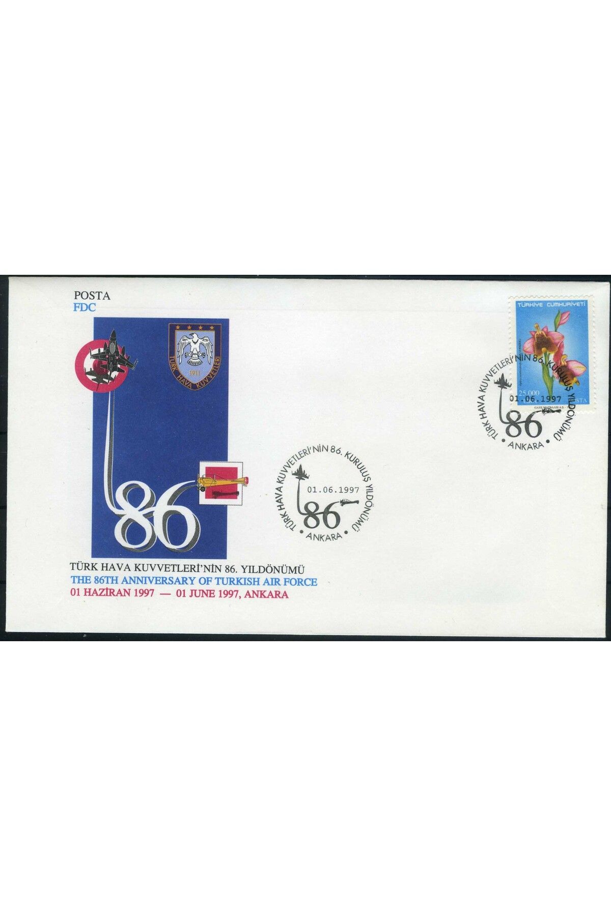 Jupiter Stamps Koleksiyon Pulları,TÜRK HAVA KUVVETLERİ,Özel Zarf,Konsept Hediyelik,Hobi,ASB-003427765