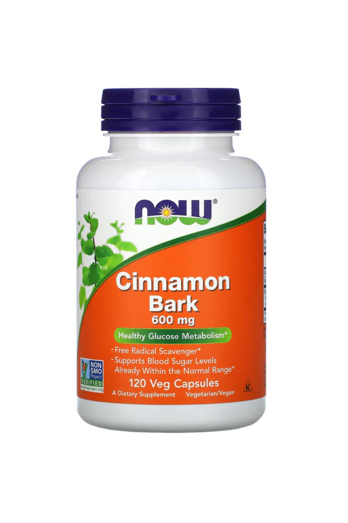 Now Foods , Cinnamon Bark, 600 mg, 120 Veg Capsules