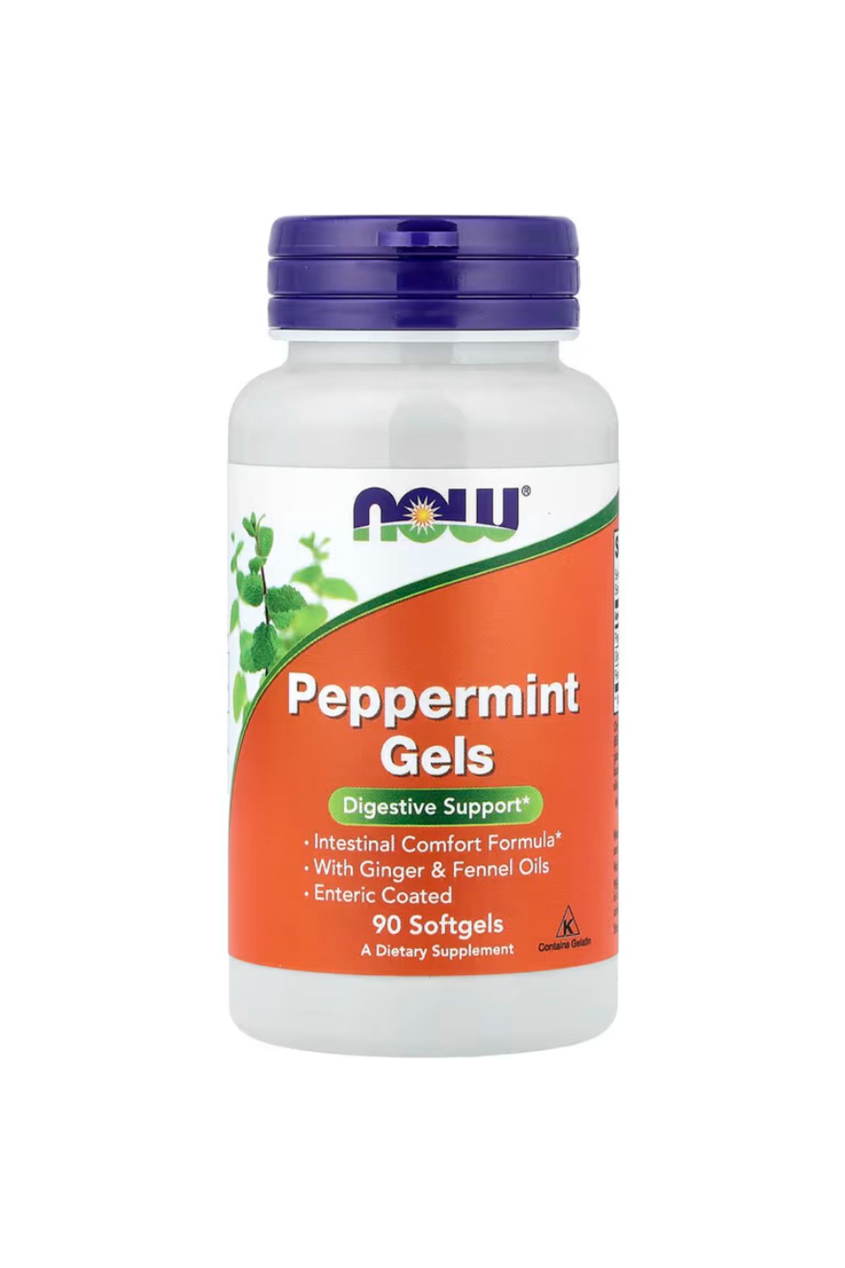 Now Foods , Peppermint Gels, 90 Softgels