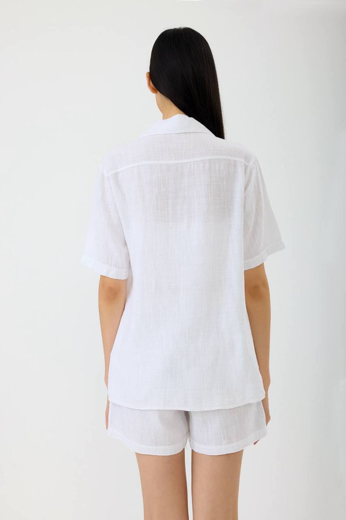 Butik Keten Şortlu Takım