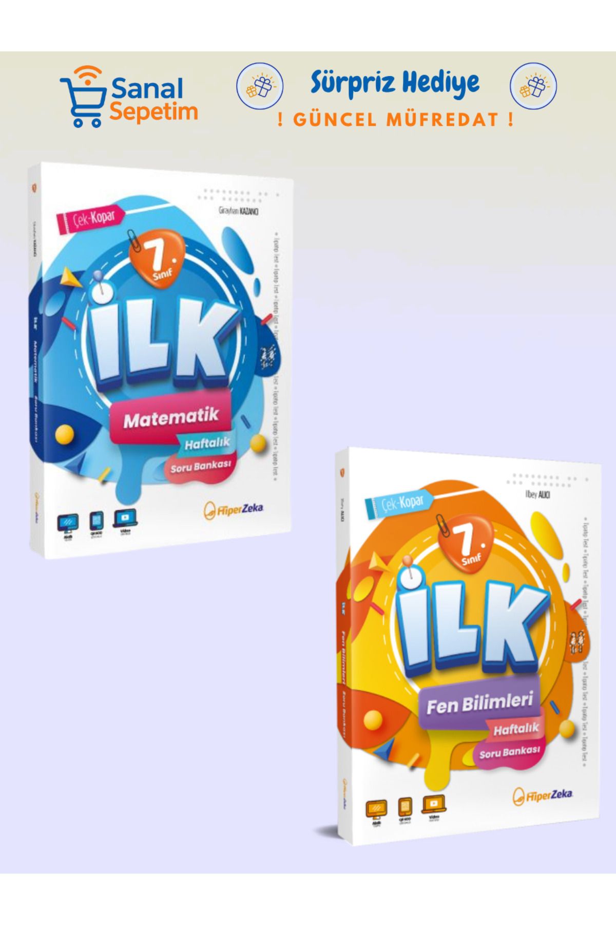 hiper zeka 7. Sınıf İLK Matematik + Fen Bilimleri Soru Bankası