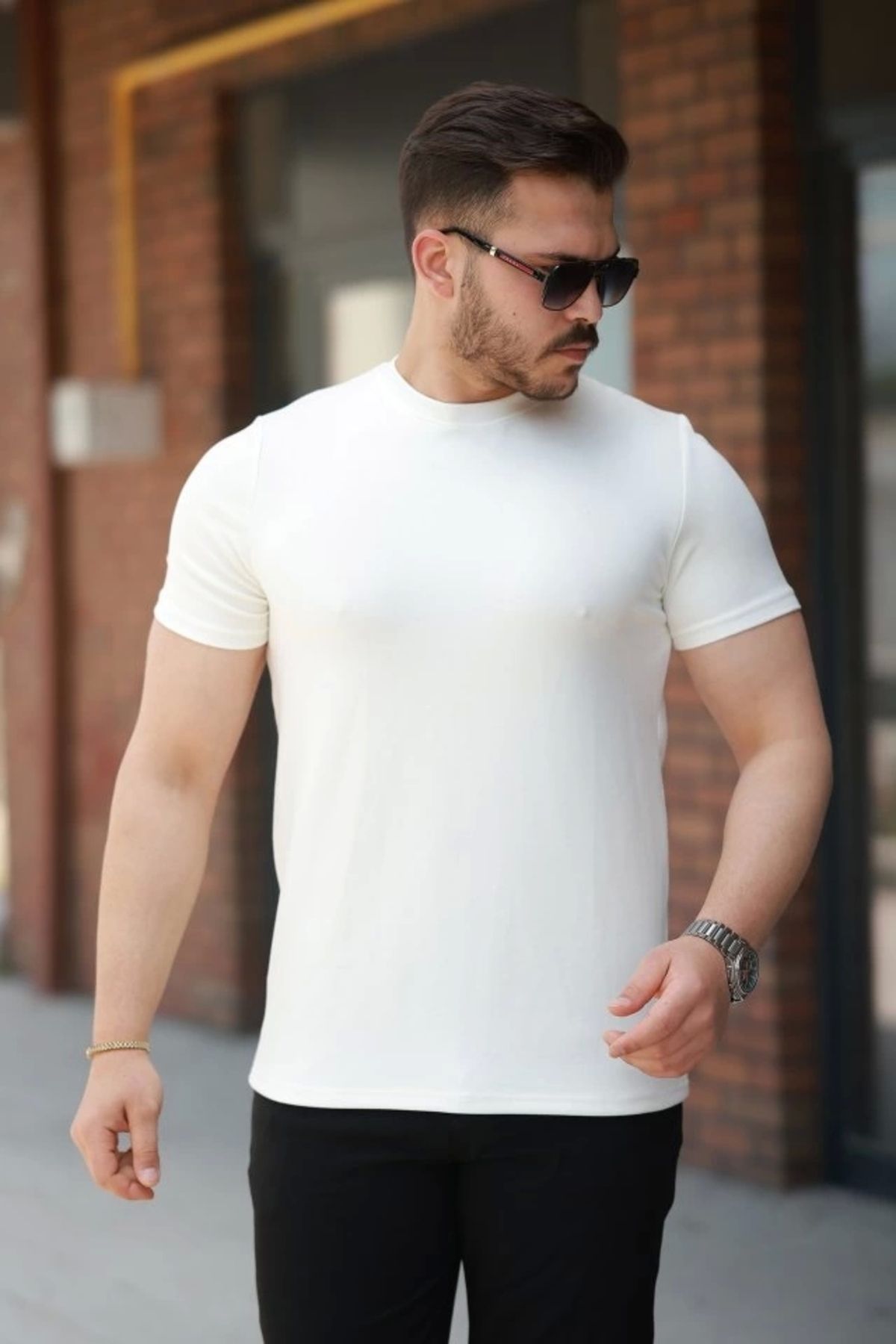 Butik Erkek Basic Kısa Kollu Tişört