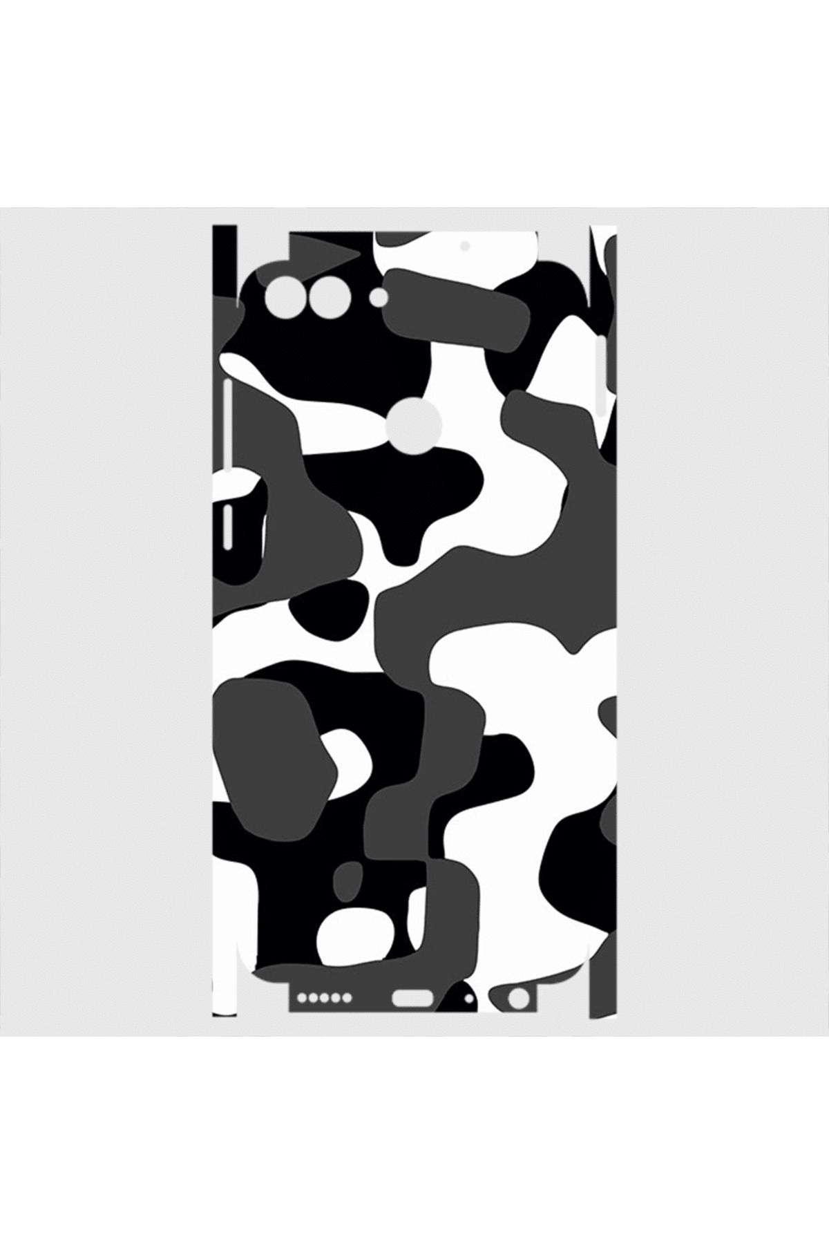 Royaleks Huawei P Smart Telefon Kaplama - Grey Camouflage