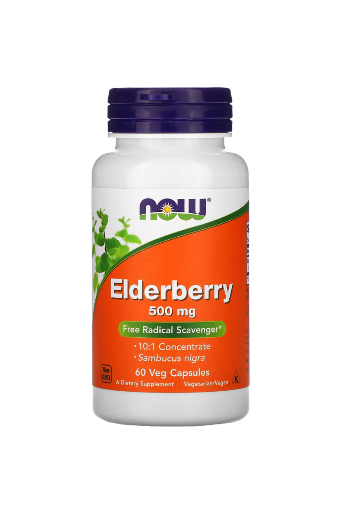 Now Foods , Elderberry, 500 mg, 60 Veg Capsules