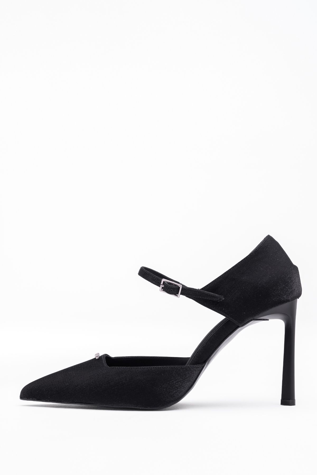 Tasarım Incantevole Kadın Topuklu Stiletto Ayakkabı Önden Tokalı Bilekten Kemerli