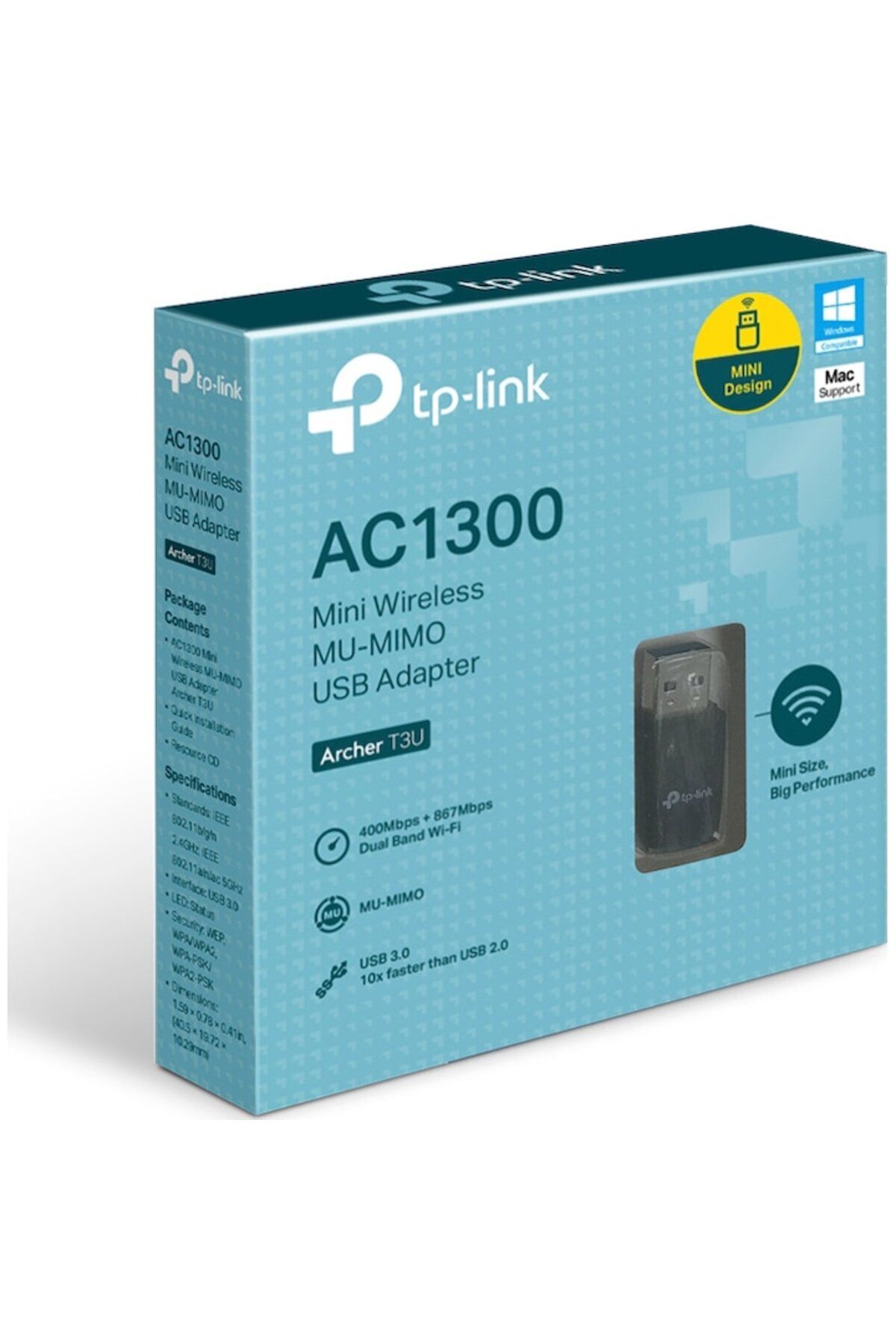 TP-LINK-Wireless Adapter TP-Link Archer T3U, AC1300, MU-MIMO 3