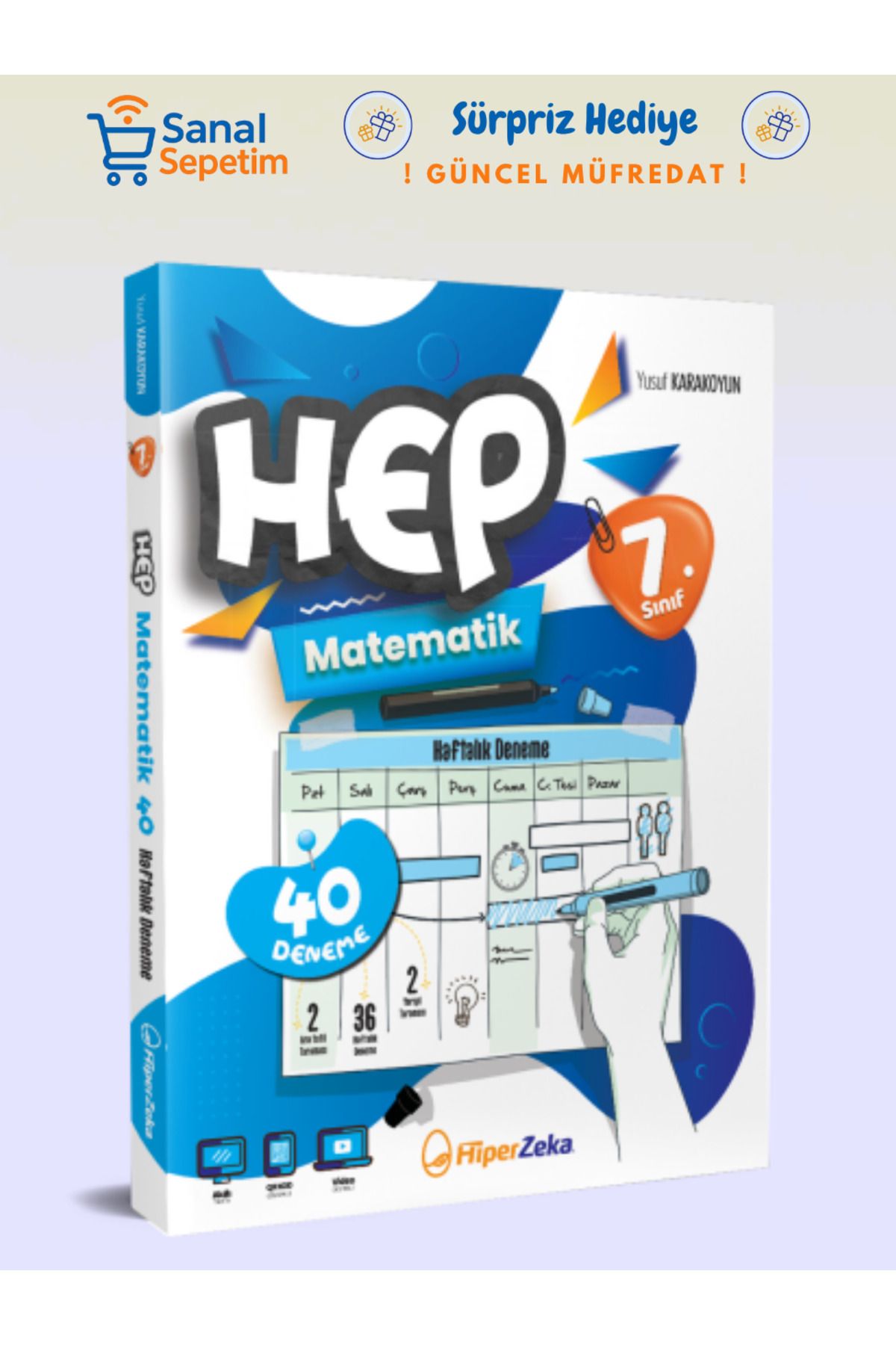 hiper zeka 7. Sınıf HEP Matematik Haftalık Deneme S.B.
